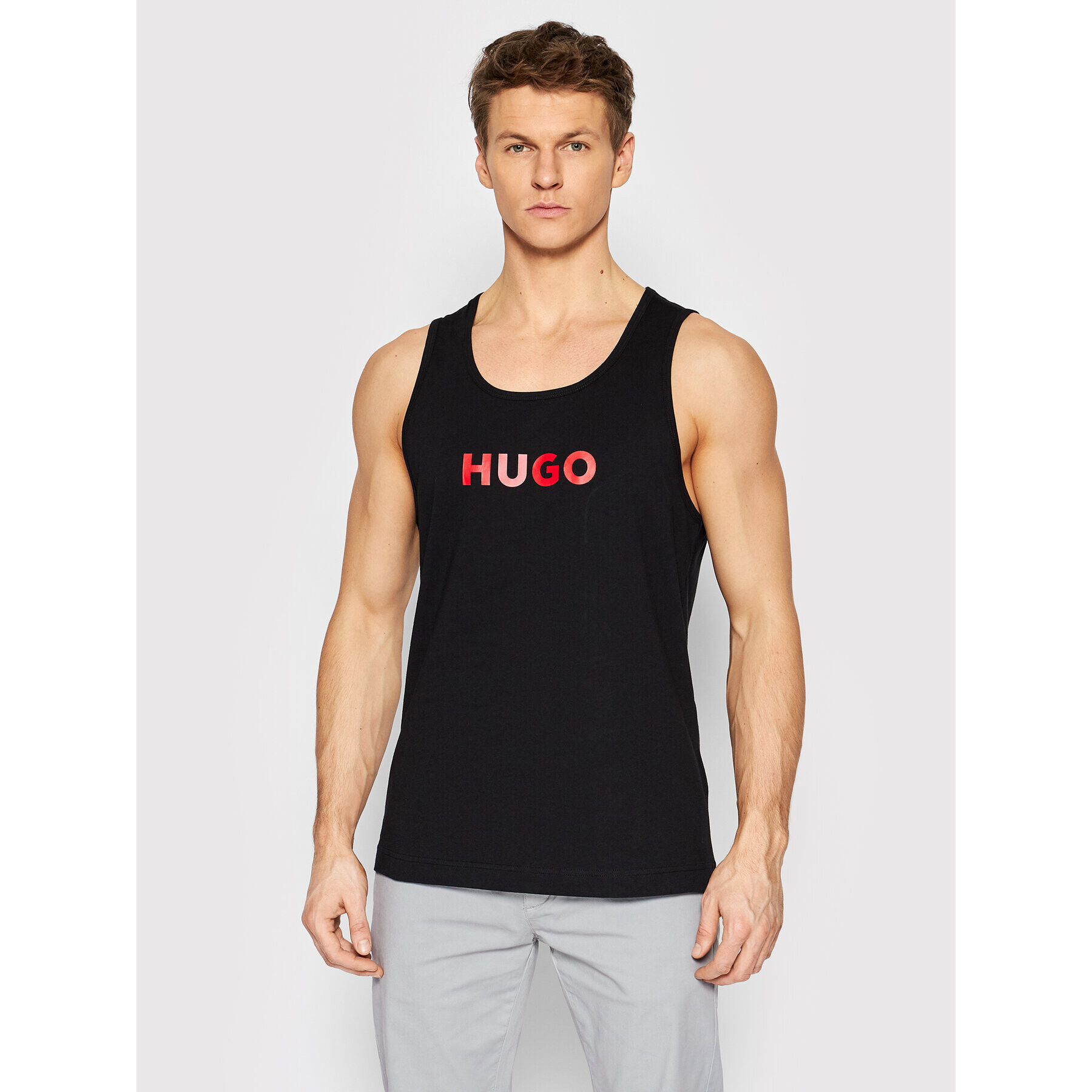 Hugo Tank top Bay Boy 50469414 Negru Regular Fit - Pled.ro