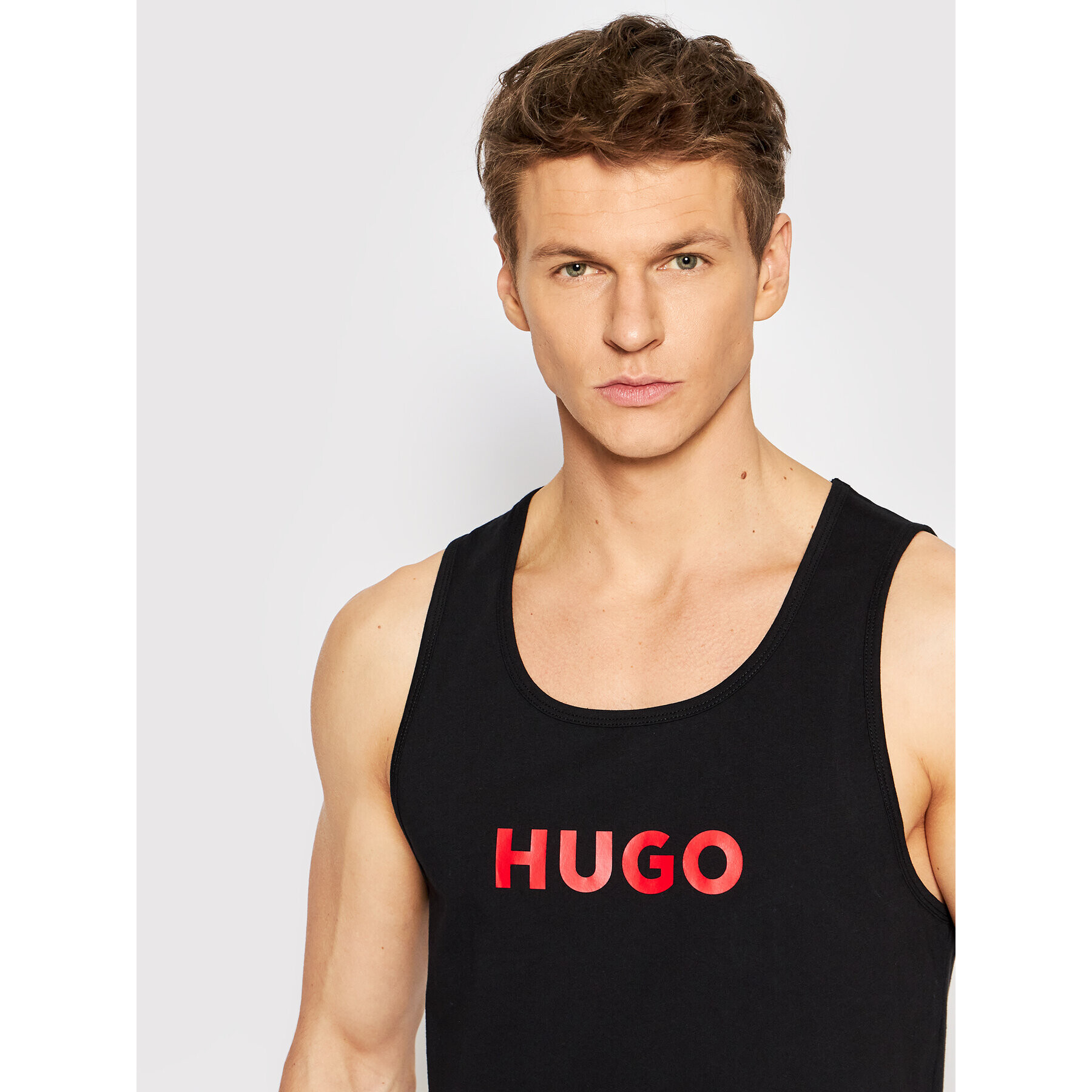 Hugo Tank top Bay Boy 50469414 Negru Regular Fit - Pled.ro