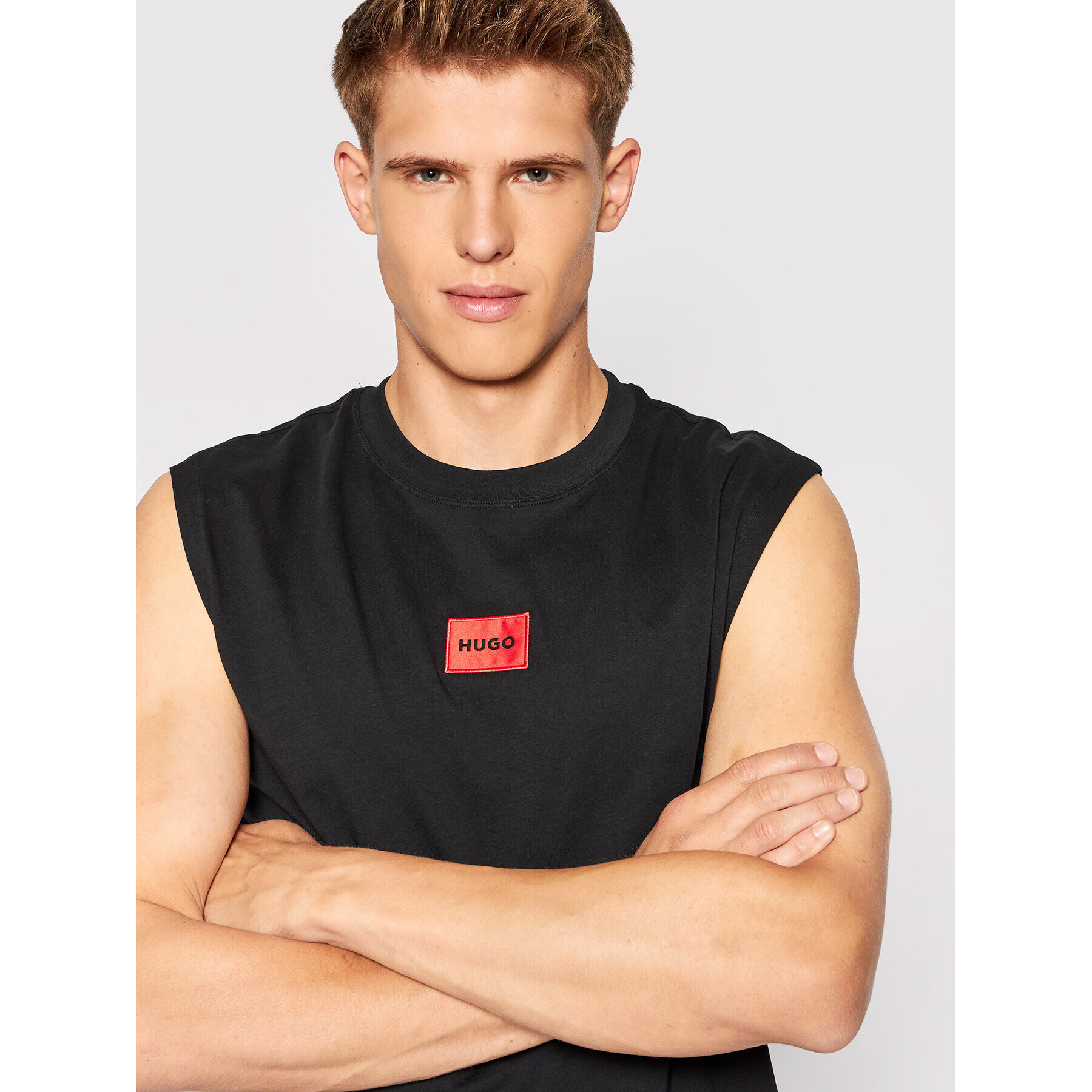 Hugo Tank top Dankto 50473166 Negru Regular Fit - Pled.ro