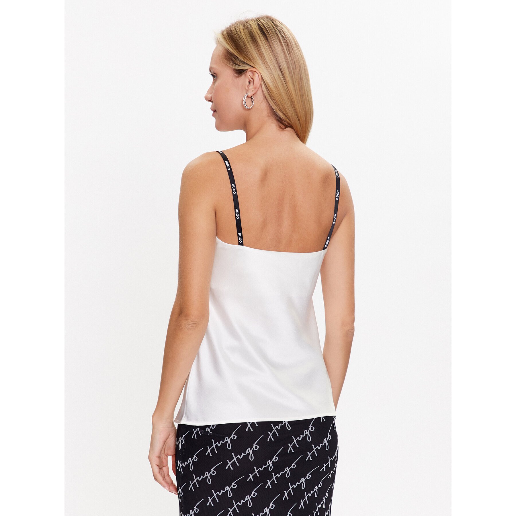 Hugo Top Casrina-1 50489208 Écru Regular Fit - Pled.ro