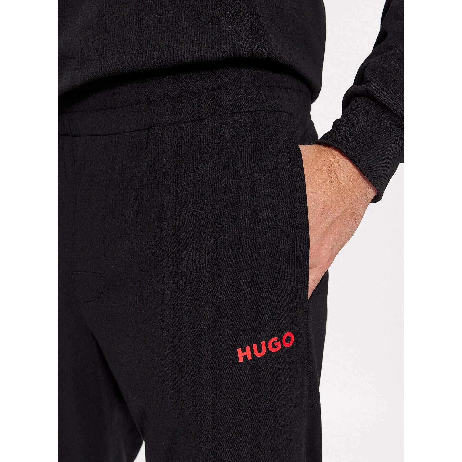 Hugo Trening Linked Long Set Cw 50505152 Negru Regular Fit - Pled.ro