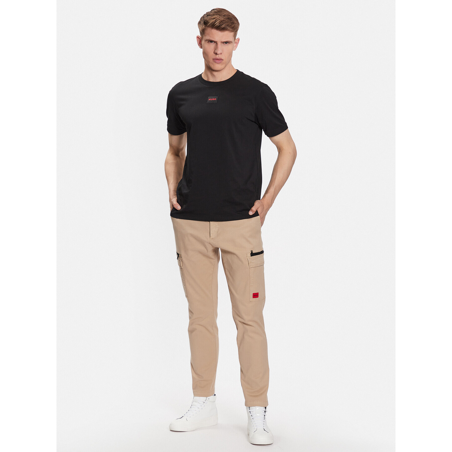 Hugo Tricou 50447978 Negru Regular Fit - Pled.ro