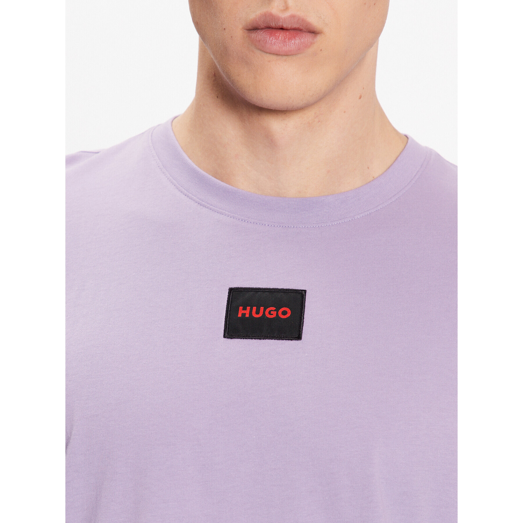 Hugo Tricou 50447978 Violet Regular Fit - Pled.ro