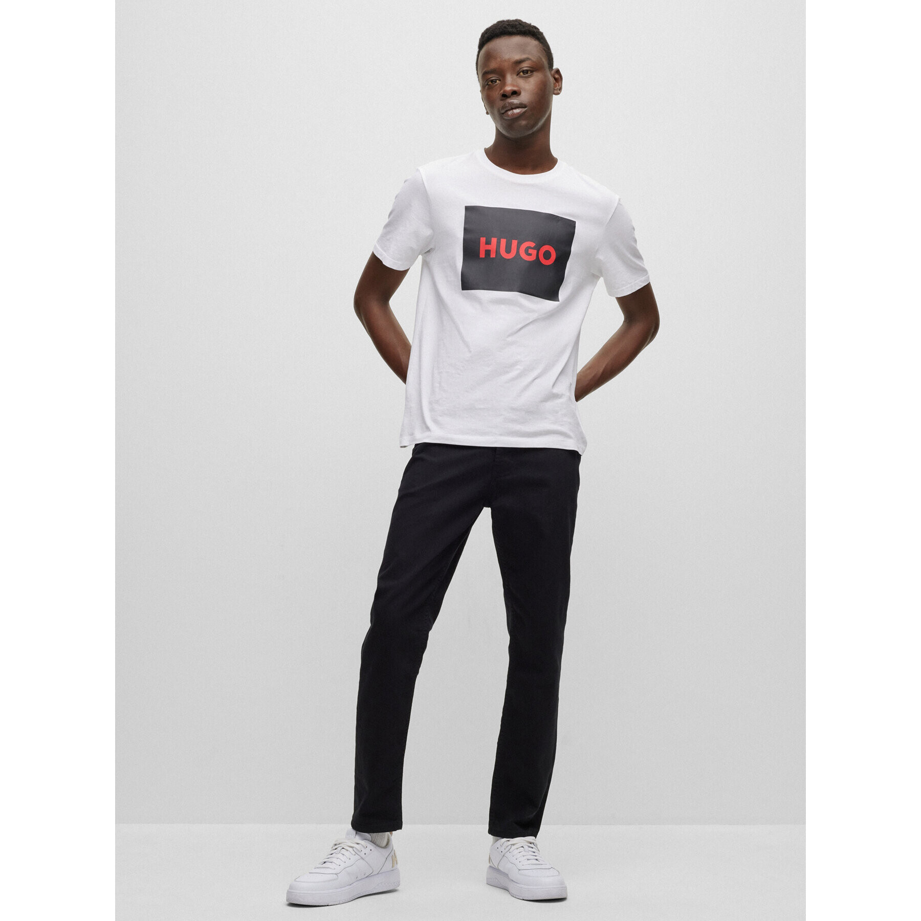 Hugo Tricou 50467952 Alb Regular Fit - Pled.ro