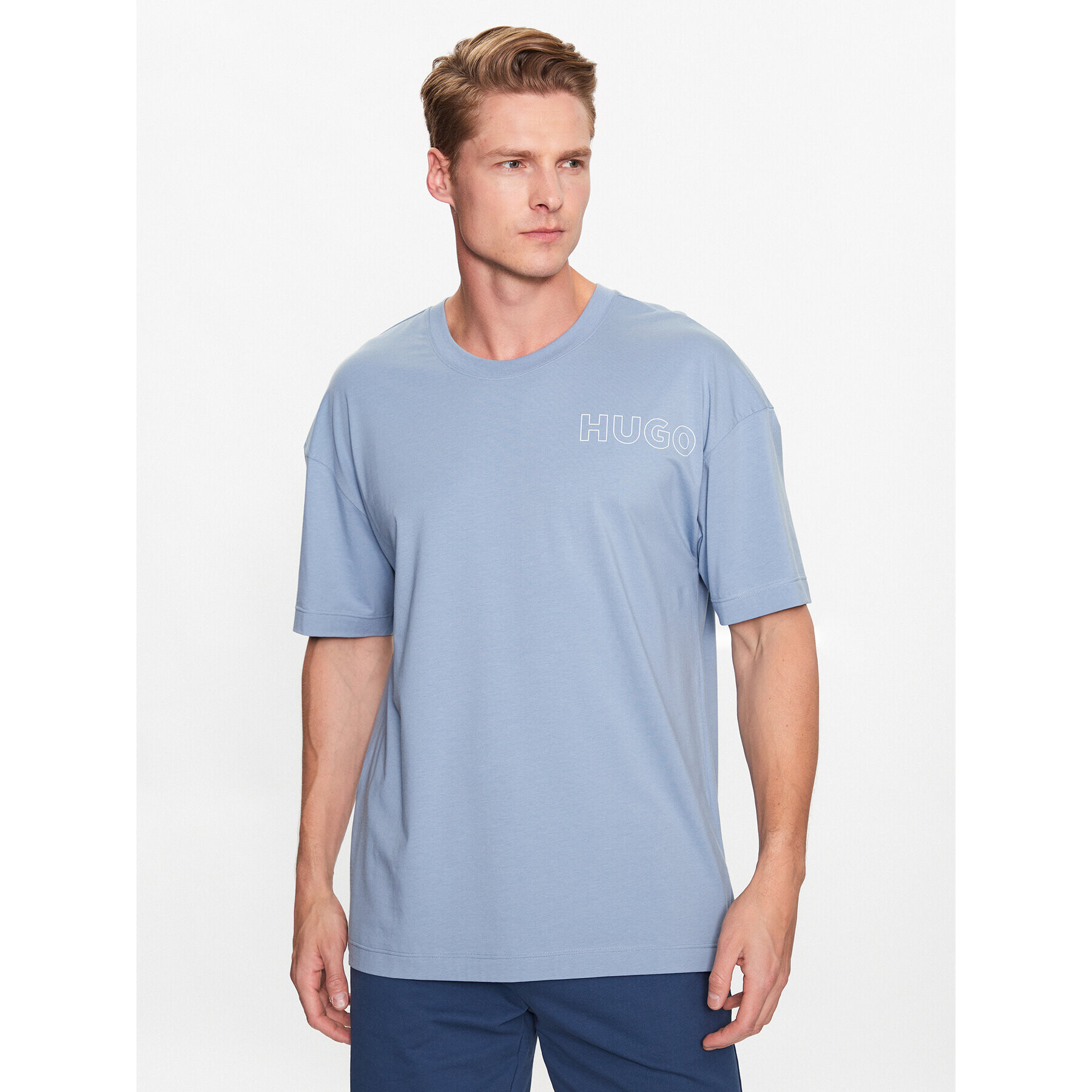 Hugo Tricou 50478916 Albastru Relaxed Fit - Pled.ro