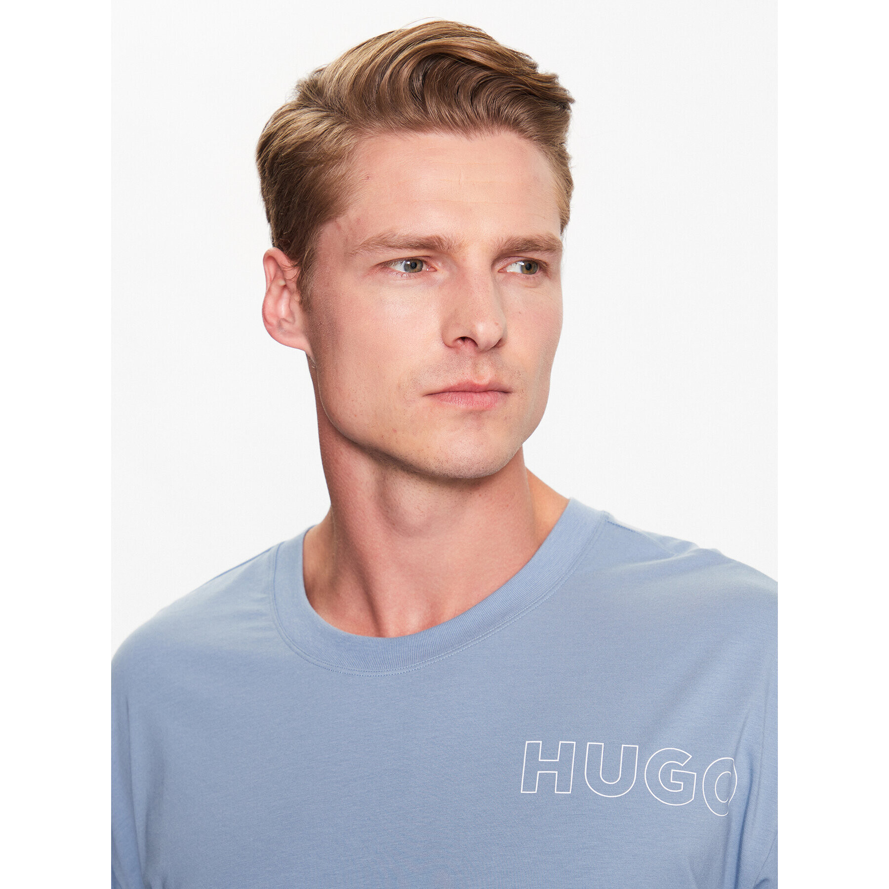 Hugo Tricou 50478916 Albastru Relaxed Fit - Pled.ro