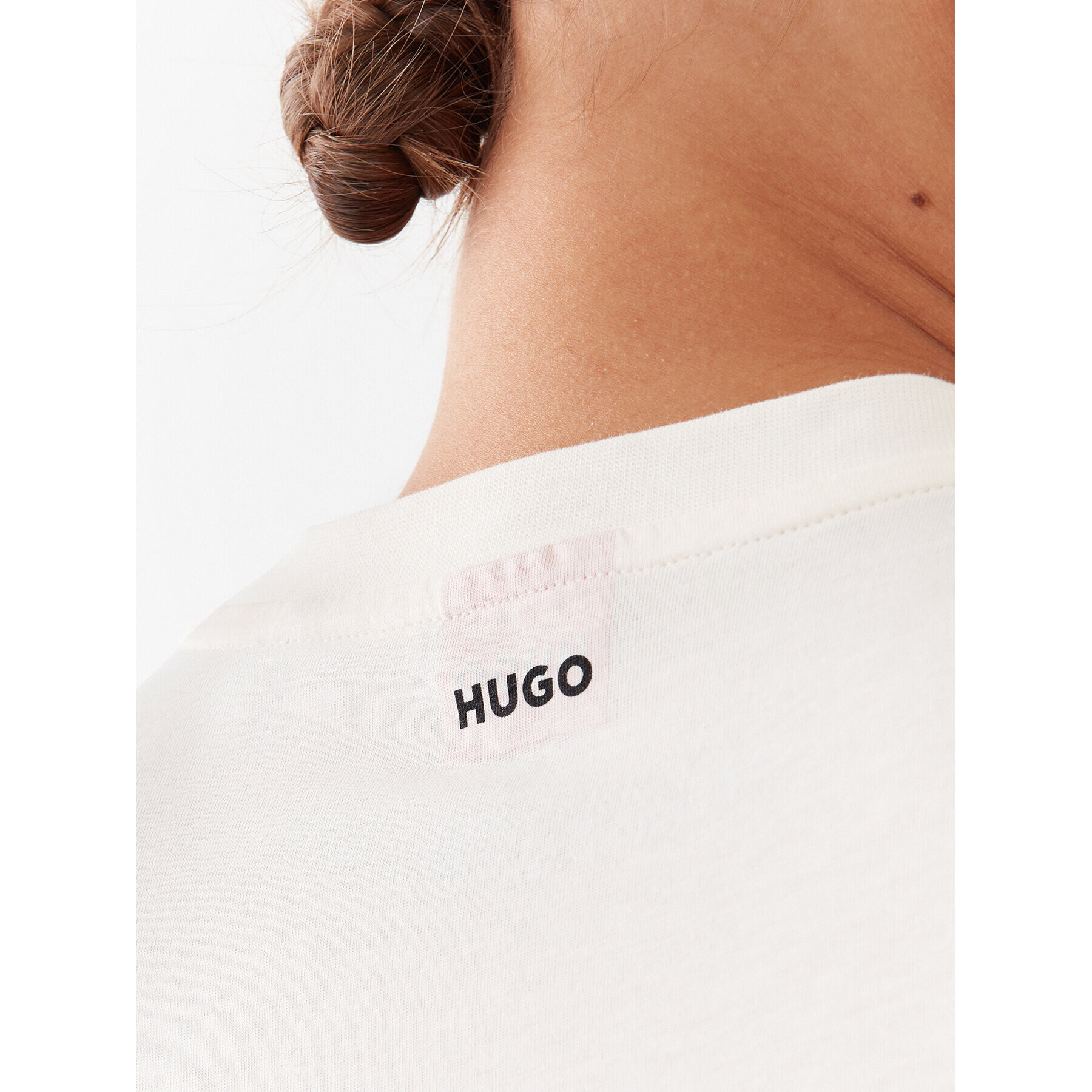 Hugo Tricou 50485143 Bej Regular Fit - Pled.ro