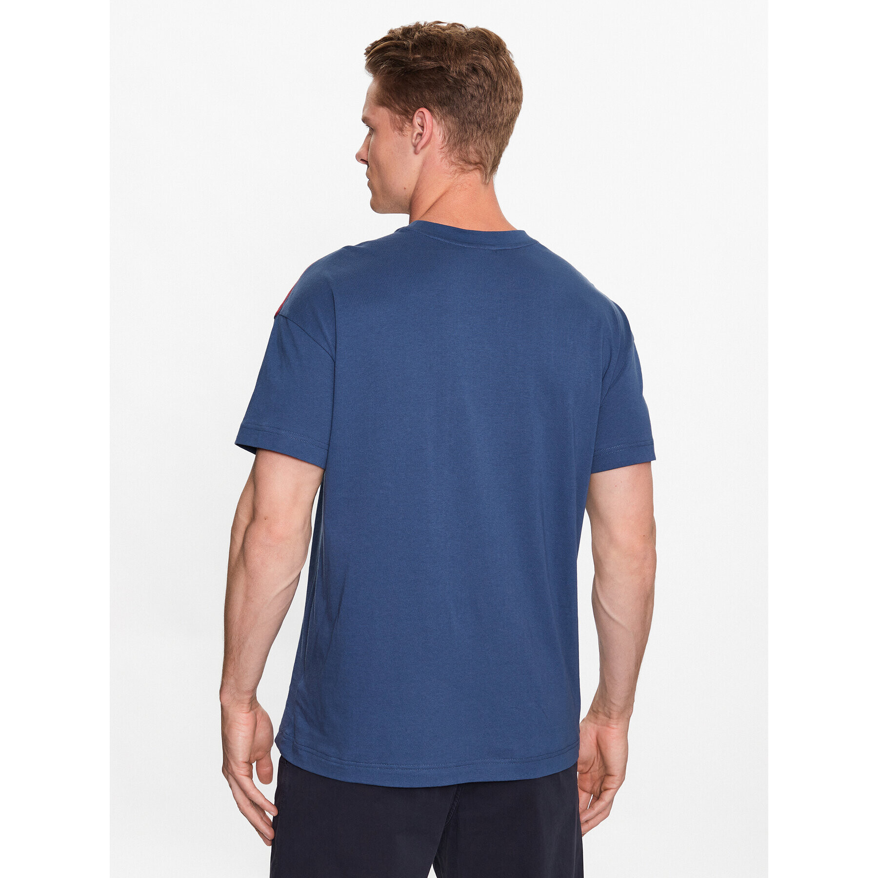 Hugo Tricou 50490418 Bleumarin Relaxed Fit - Pled.ro