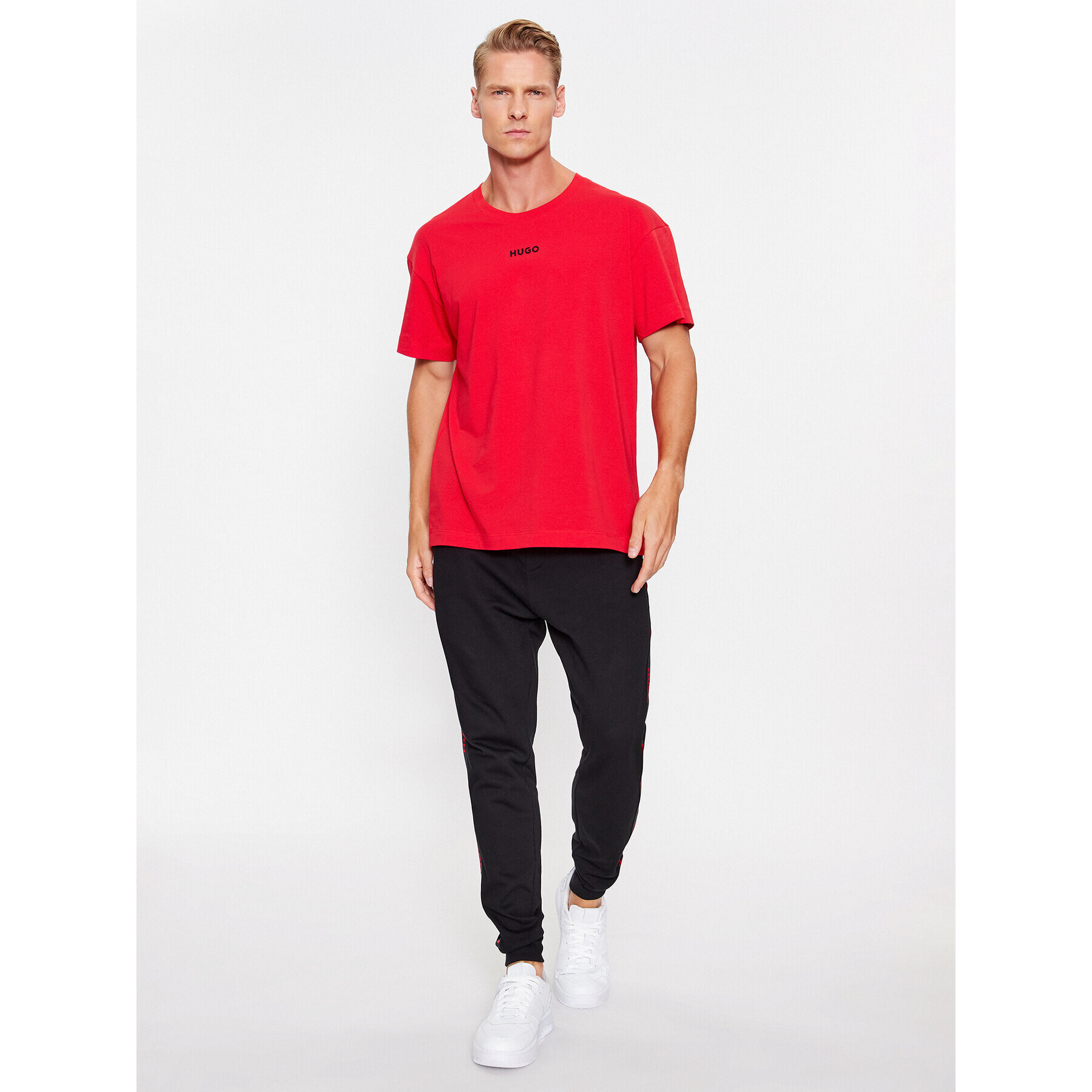 Hugo Tricou 50493057 Roșu Relaxed Fit - Pled.ro