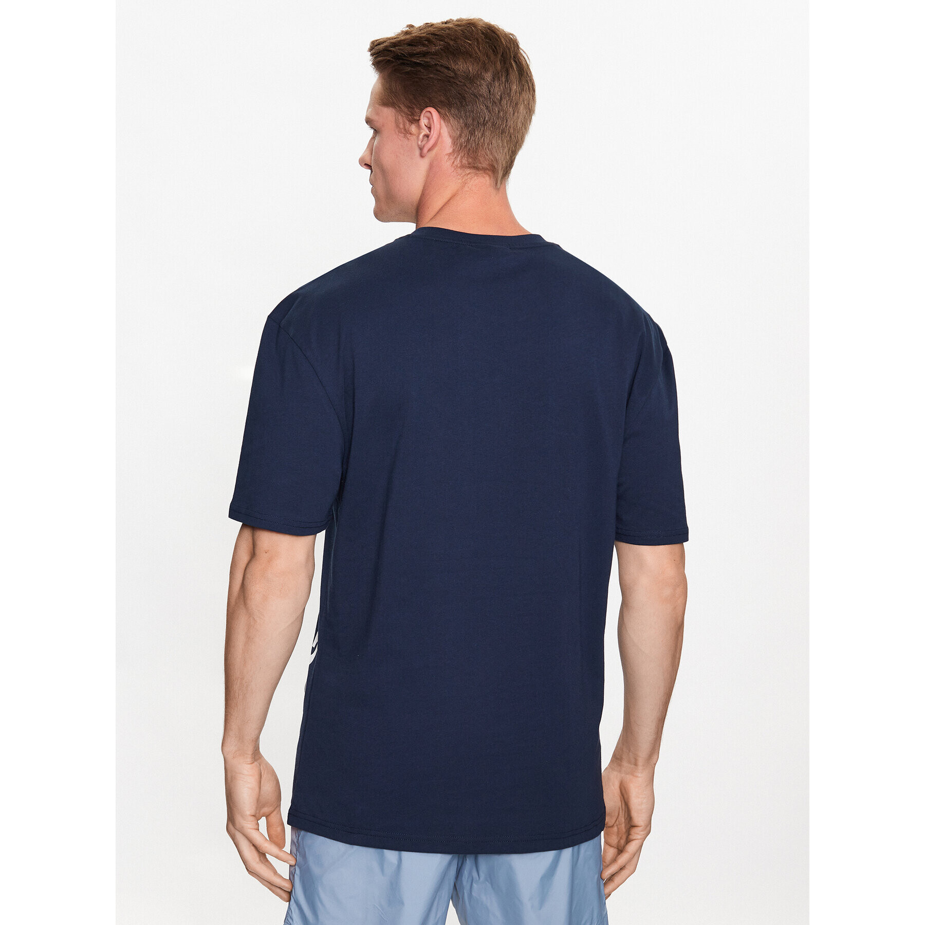 Hugo Tricou 50493727 Bleumarin Relaxed Fit - Pled.ro