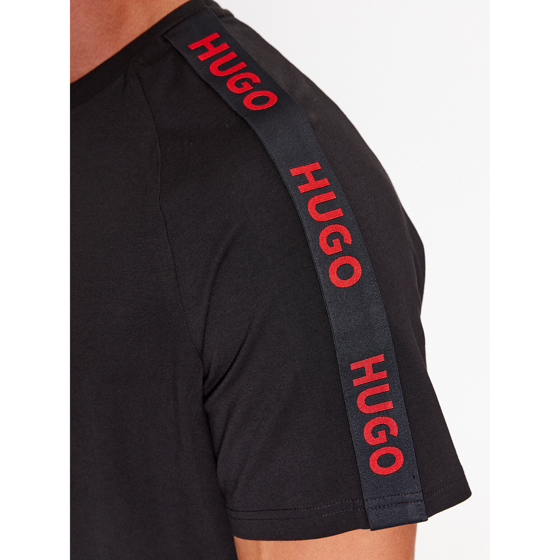 Hugo Tricou 50504270 Negru Relaxed Fit - Pled.ro