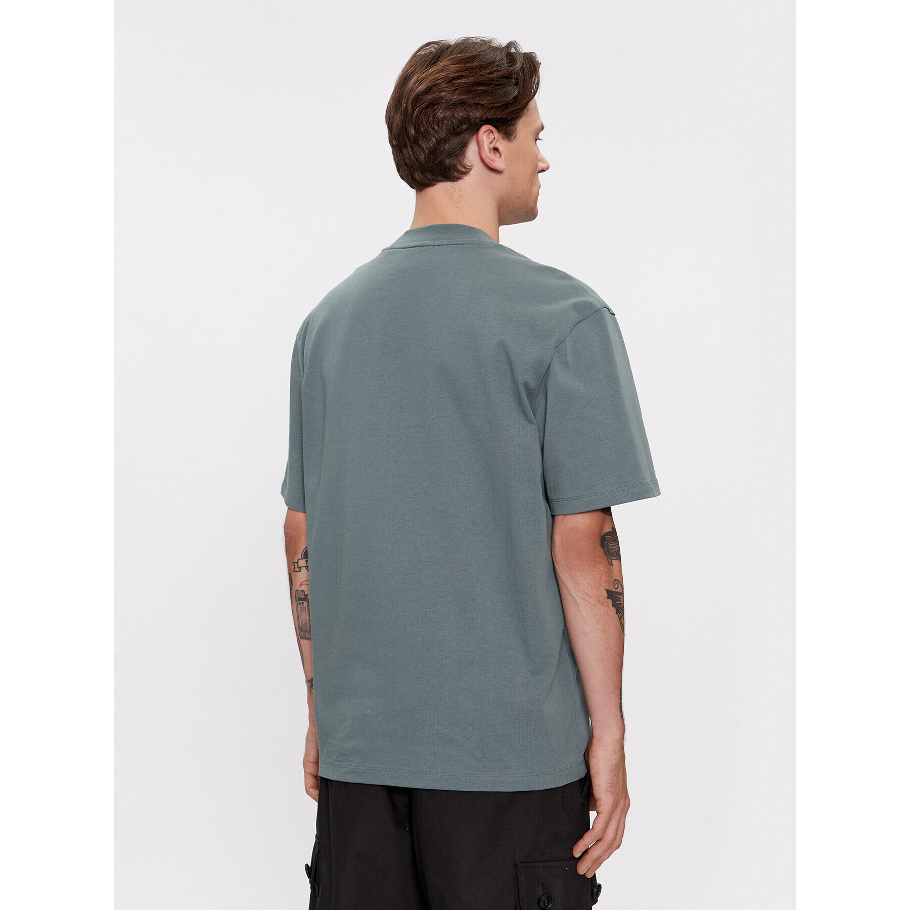 Hugo Tricou Dapolino 50488330 Verde Relaxed Fit - Pled.ro