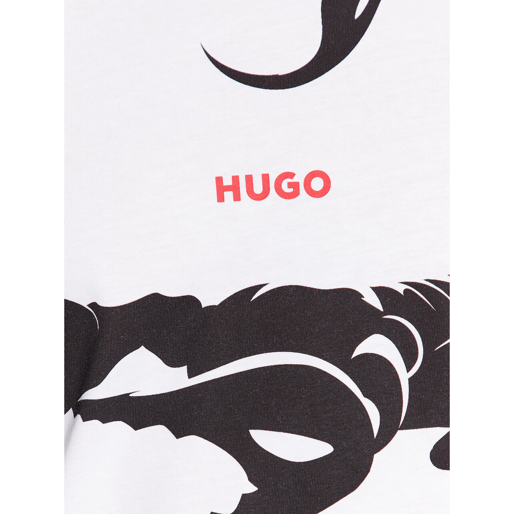 Hugo Tricou Darpione 50498196 Alb Regular Fit - Pled.ro