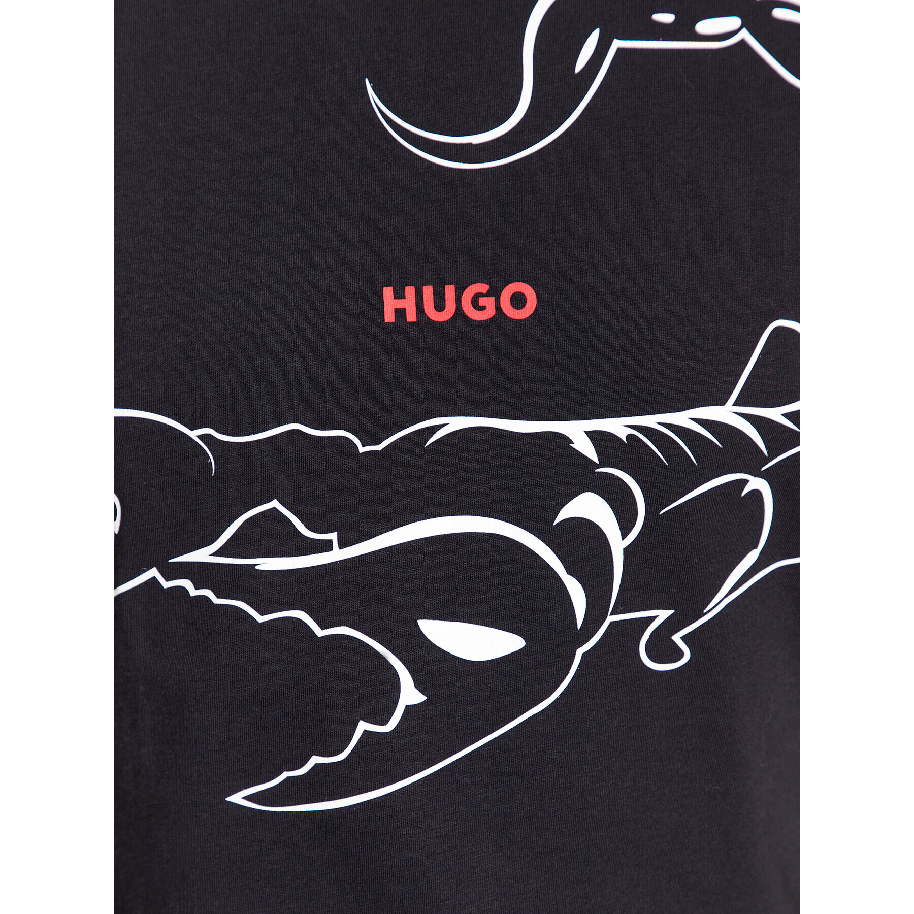 Hugo Tricou Darpione 50498196 Negru Regular Fit - Pled.ro