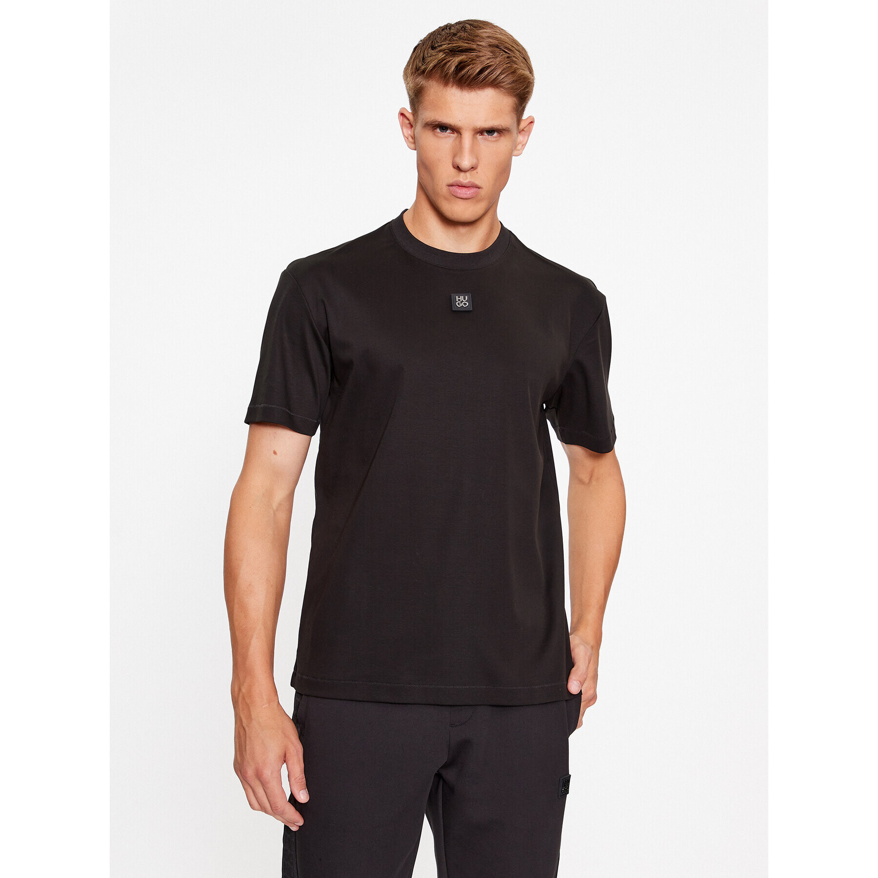 Hugo Tricou Dingley 50496386 Negru Regular Fit - Pled.ro