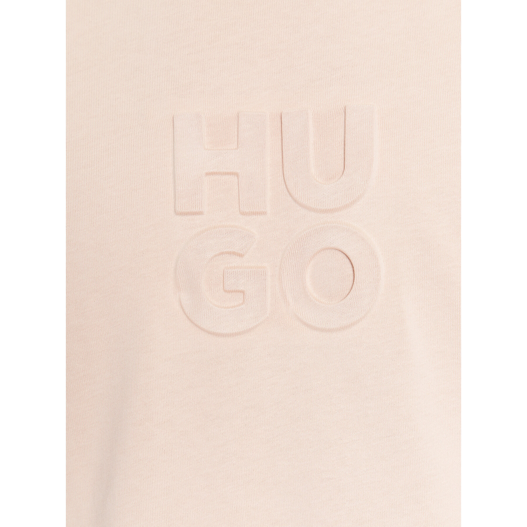 Hugo Tricou Dleek 50496637 Bej Relaxed Fit - Pled.ro