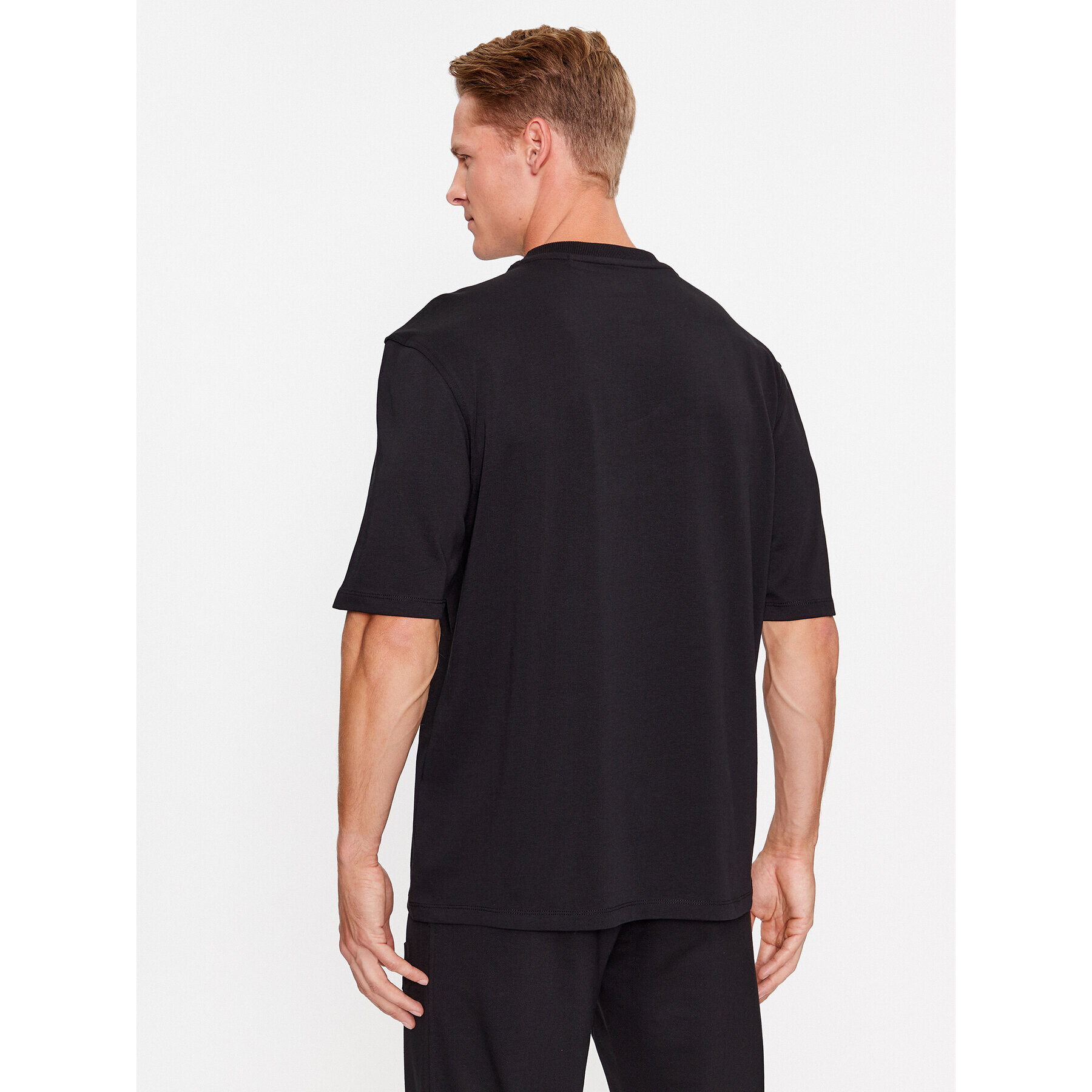 Hugo Tricou Dleek 50496637 Negru Relaxed Fit - Pled.ro