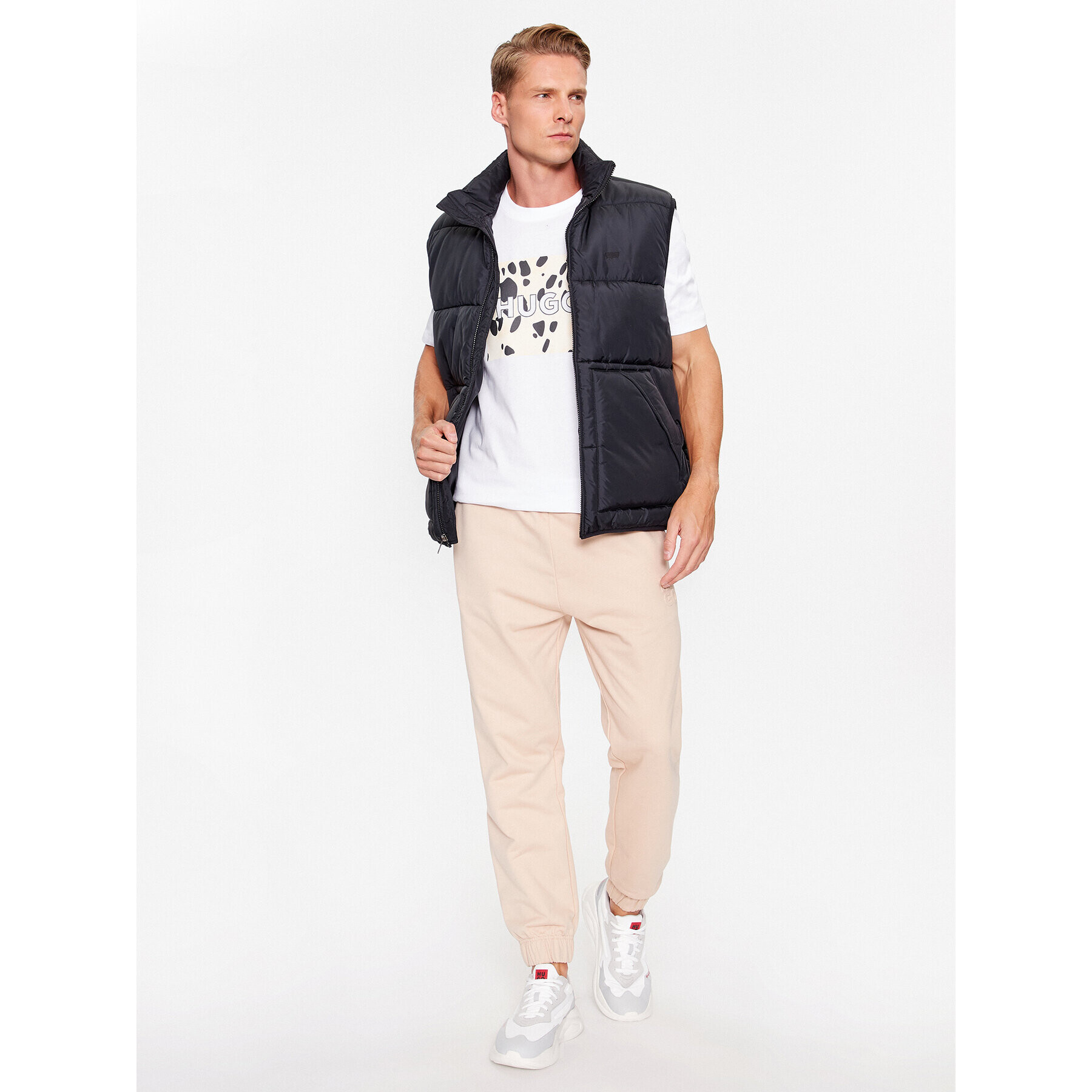 Hugo Tricou Dulive 50498220 Alb Regular Fit - Pled.ro