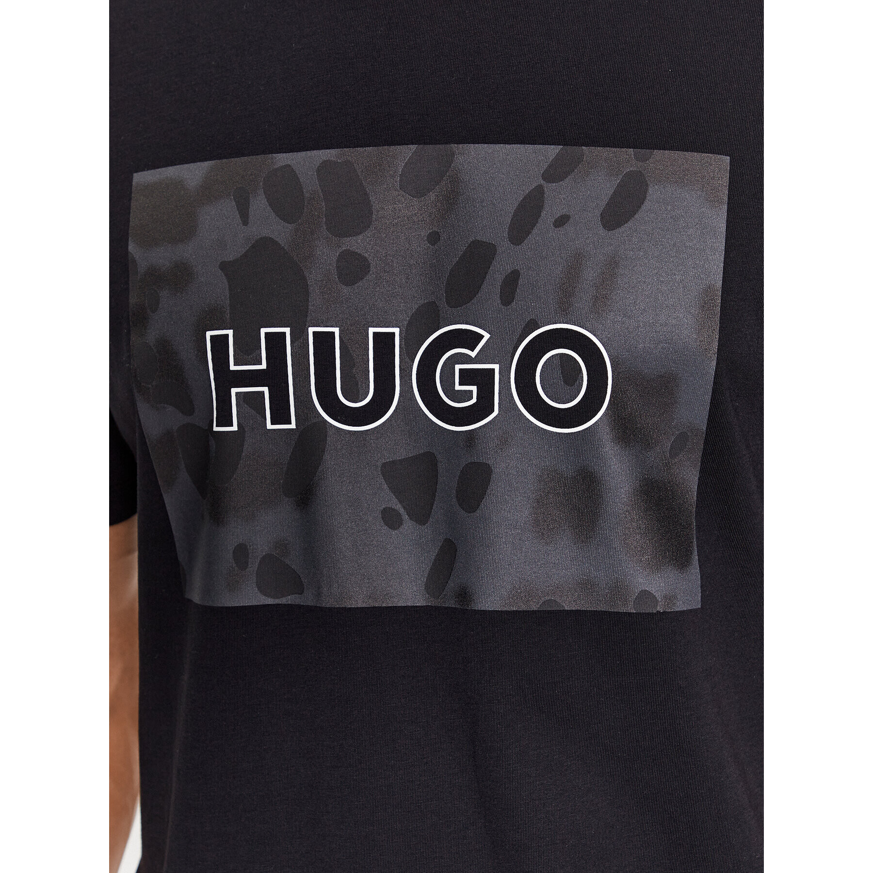 Hugo Tricou Dulive 50498220 Negru Regular Fit - Pled.ro