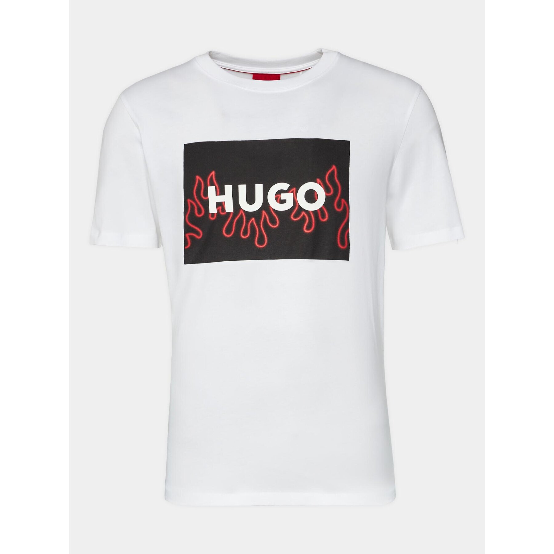 Hugo Tricou Dulive 50506989 Alb Regular Fit - Pled.ro