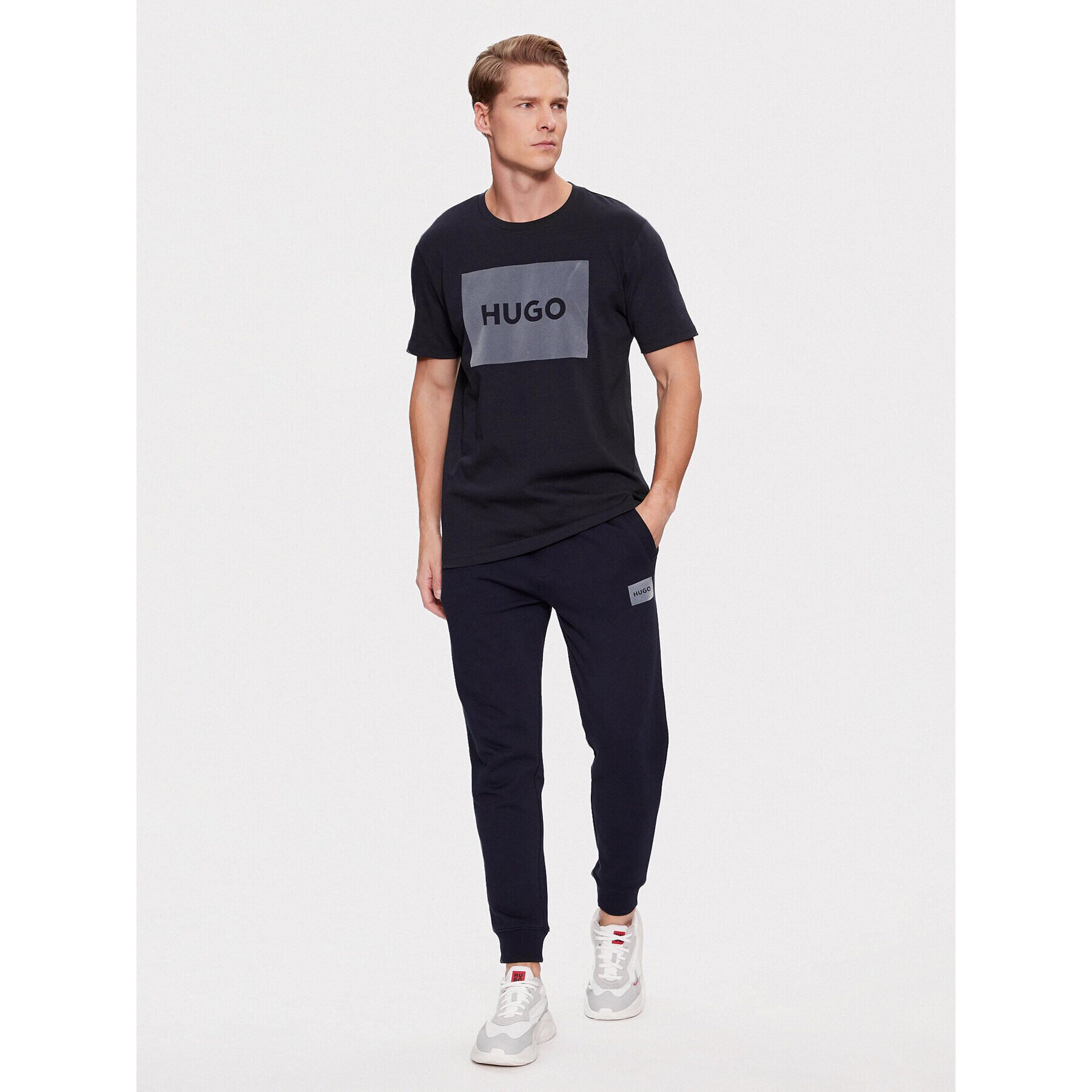 Hugo Tricou Dulive_V 50501004 Bleumarin Regular Fit - Pled.ro