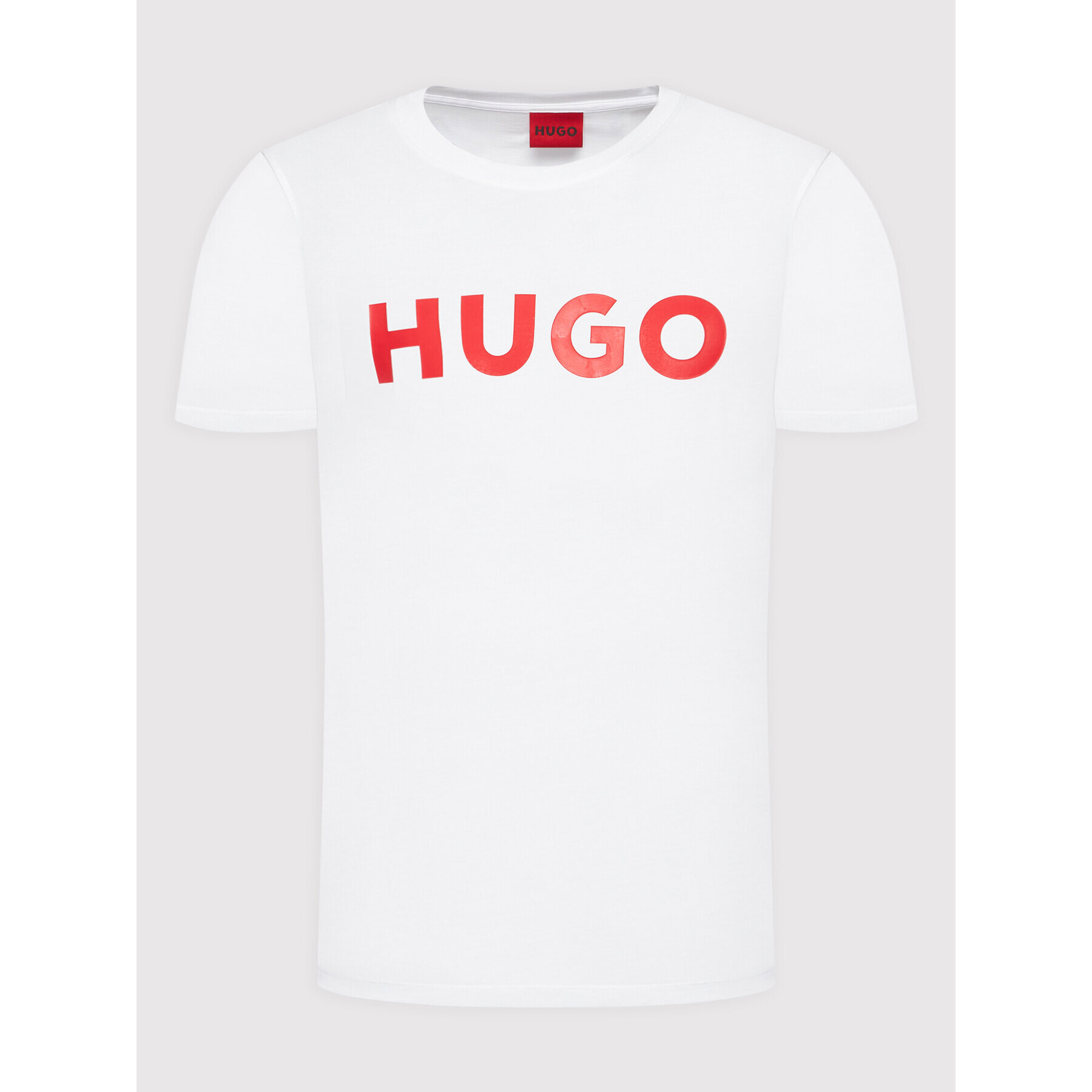 Hugo Tricou Dulivio 50467556 Alb Regular Fit - Pled.ro