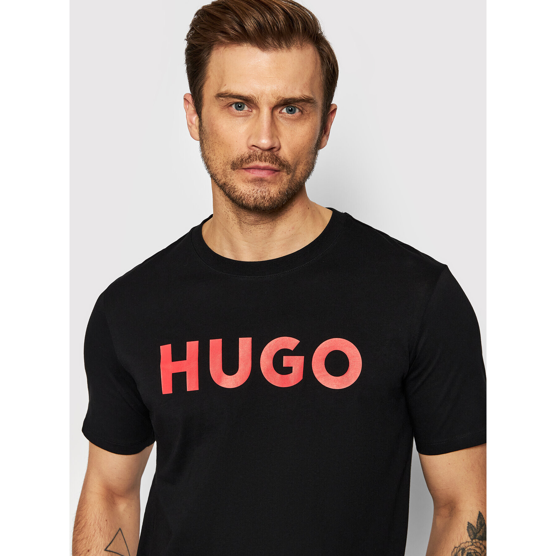 Hugo Tricou Dulivio 50467556 Negru Regular Fit - Pled.ro