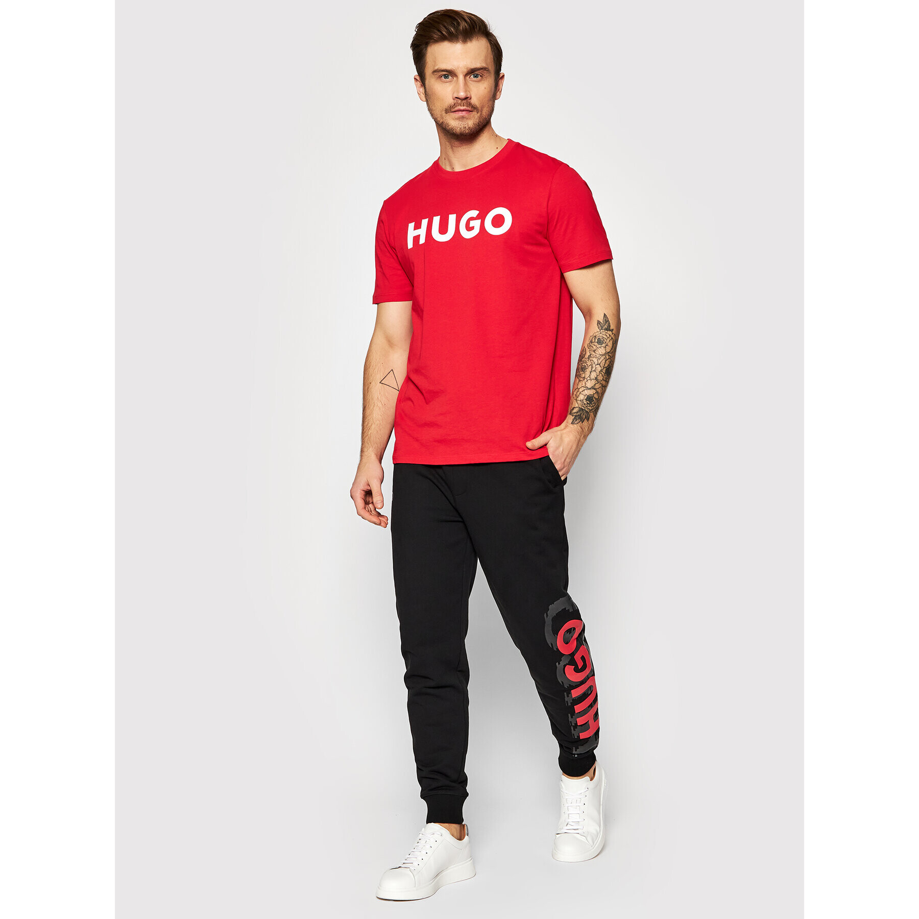 Hugo Tricou Dulivio 50467556 Roșu Regular Fit - Pled.ro