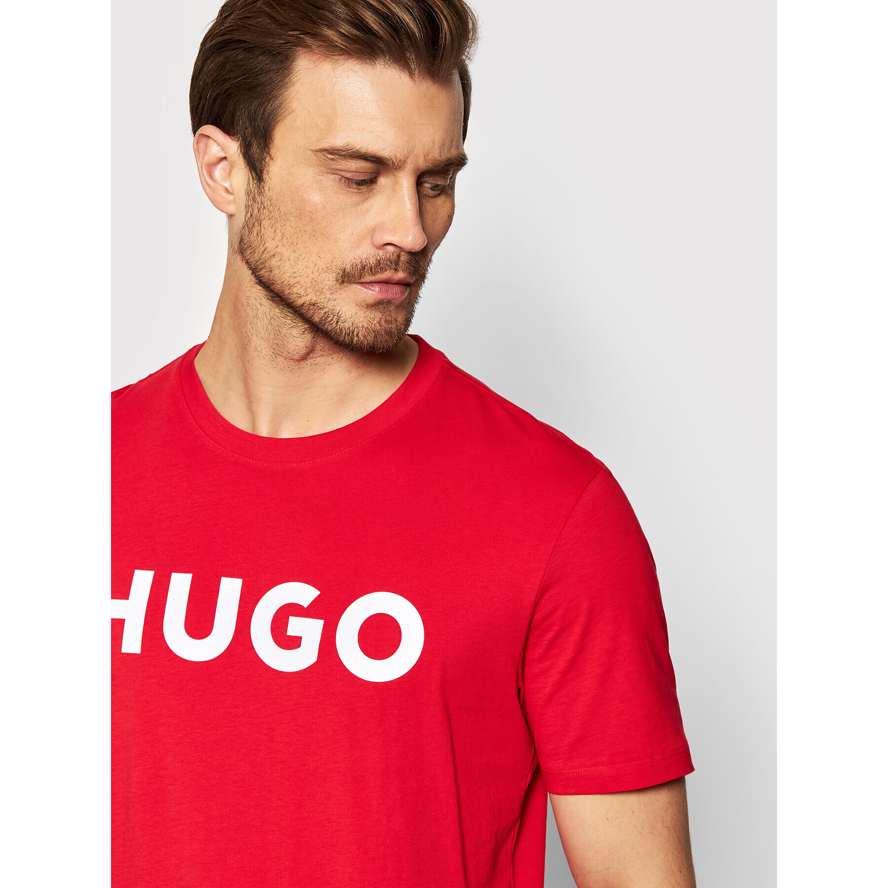 Hugo Tricou Dulivio 50467556 Roșu Regular Fit - Pled.ro