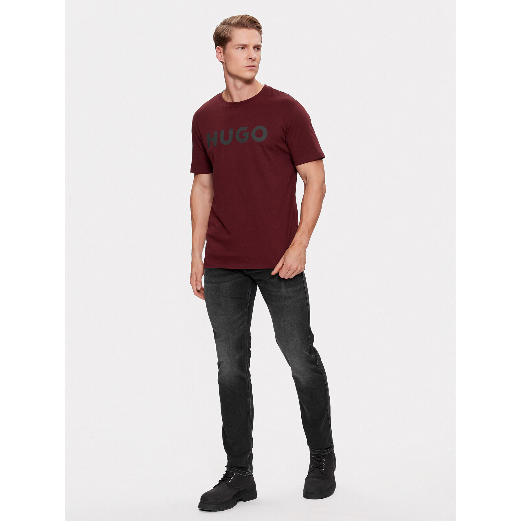 Hugo Tricou Dulivio 50467556 Roșu Regular Fit - Pled.ro