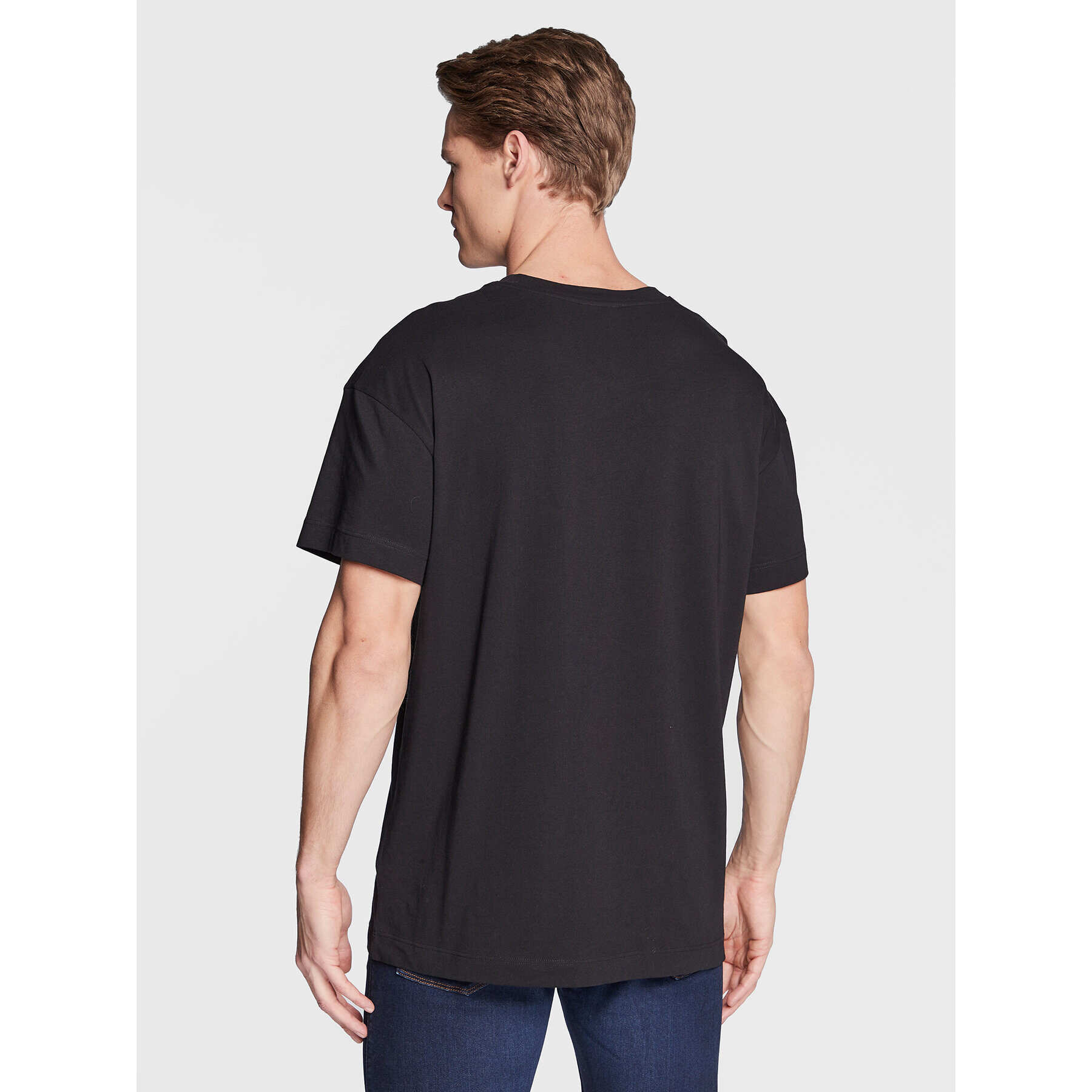 Hugo Tricou Linked 50480246 Negru Regular Fit - Pled.ro