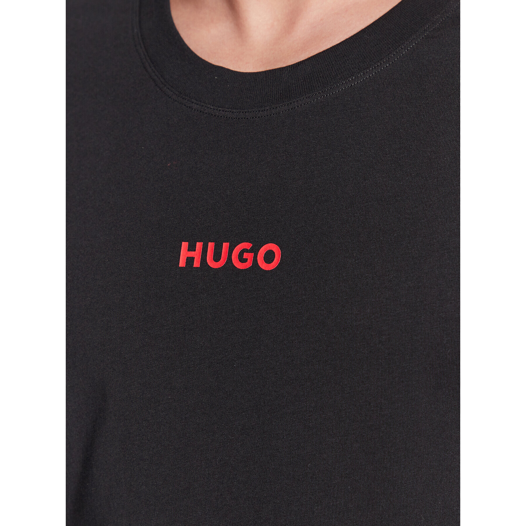 Hugo Tricou Linked 50480246 Negru Regular Fit - Pled.ro