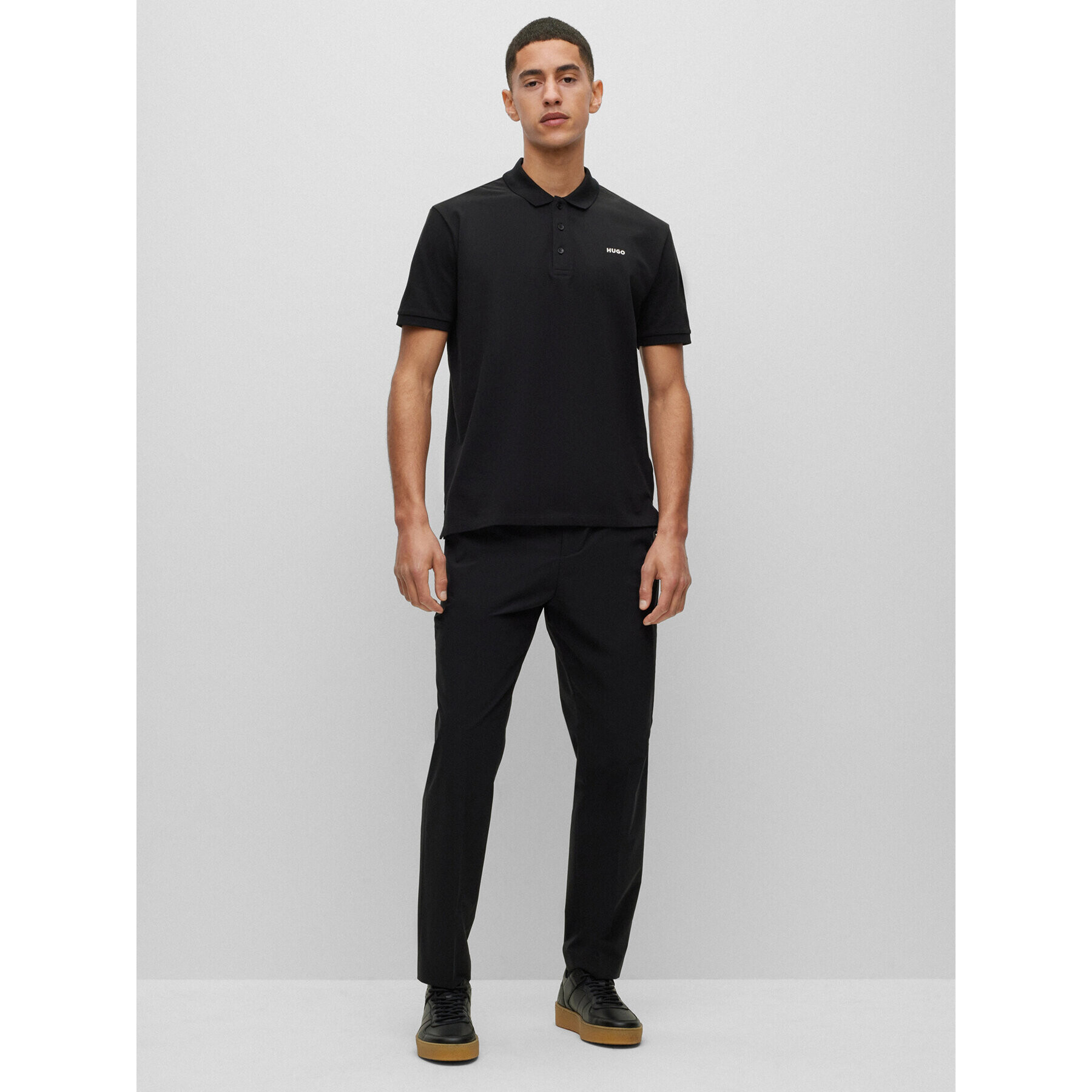 Hugo Tricou polo Donos222 50466182 Negru Regular Fit - Pled.ro