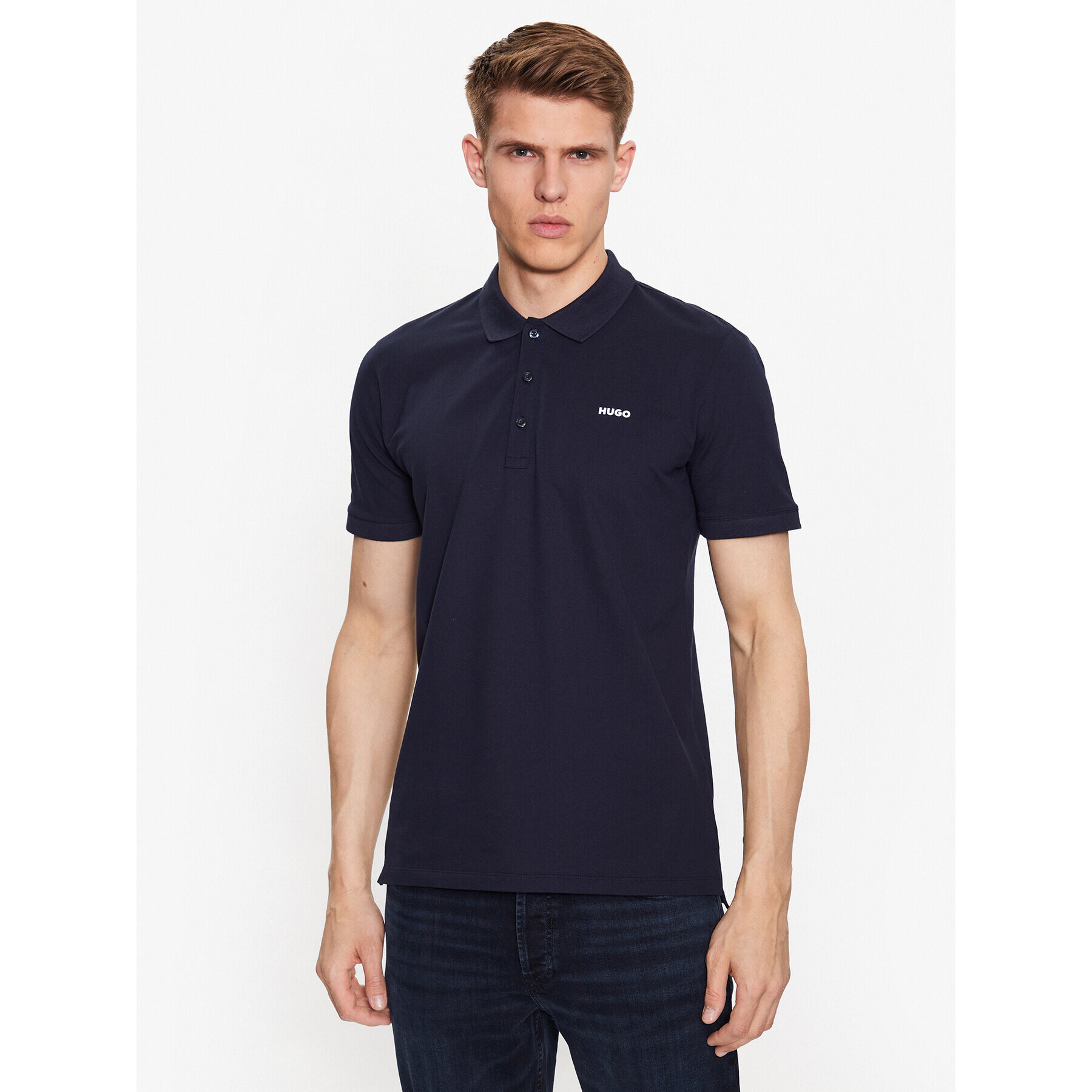 Hugo Tricou polo 50470547 Bleumarin Slim Fit - Pled.ro