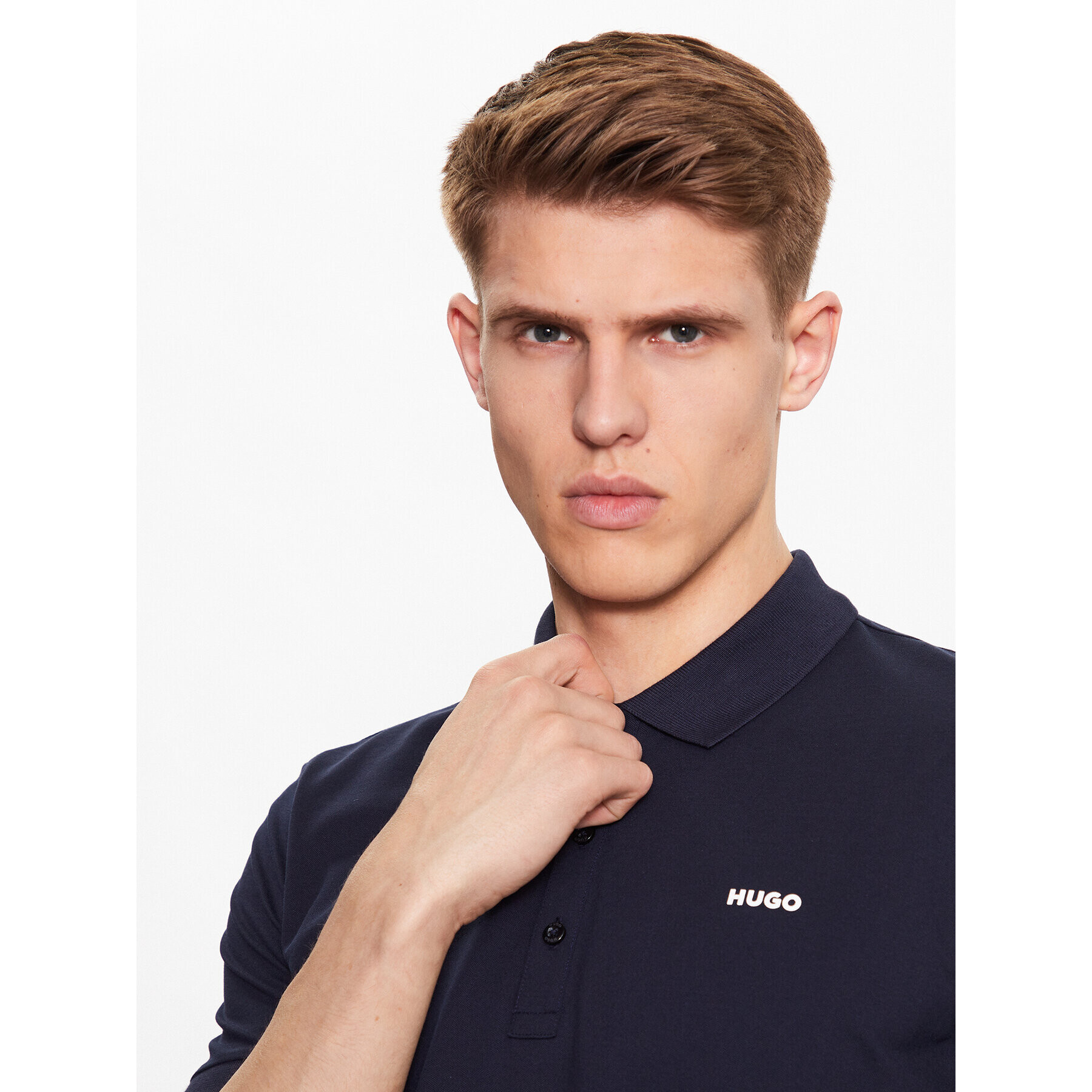 Hugo Tricou polo 50470547 Bleumarin Slim Fit - Pled.ro