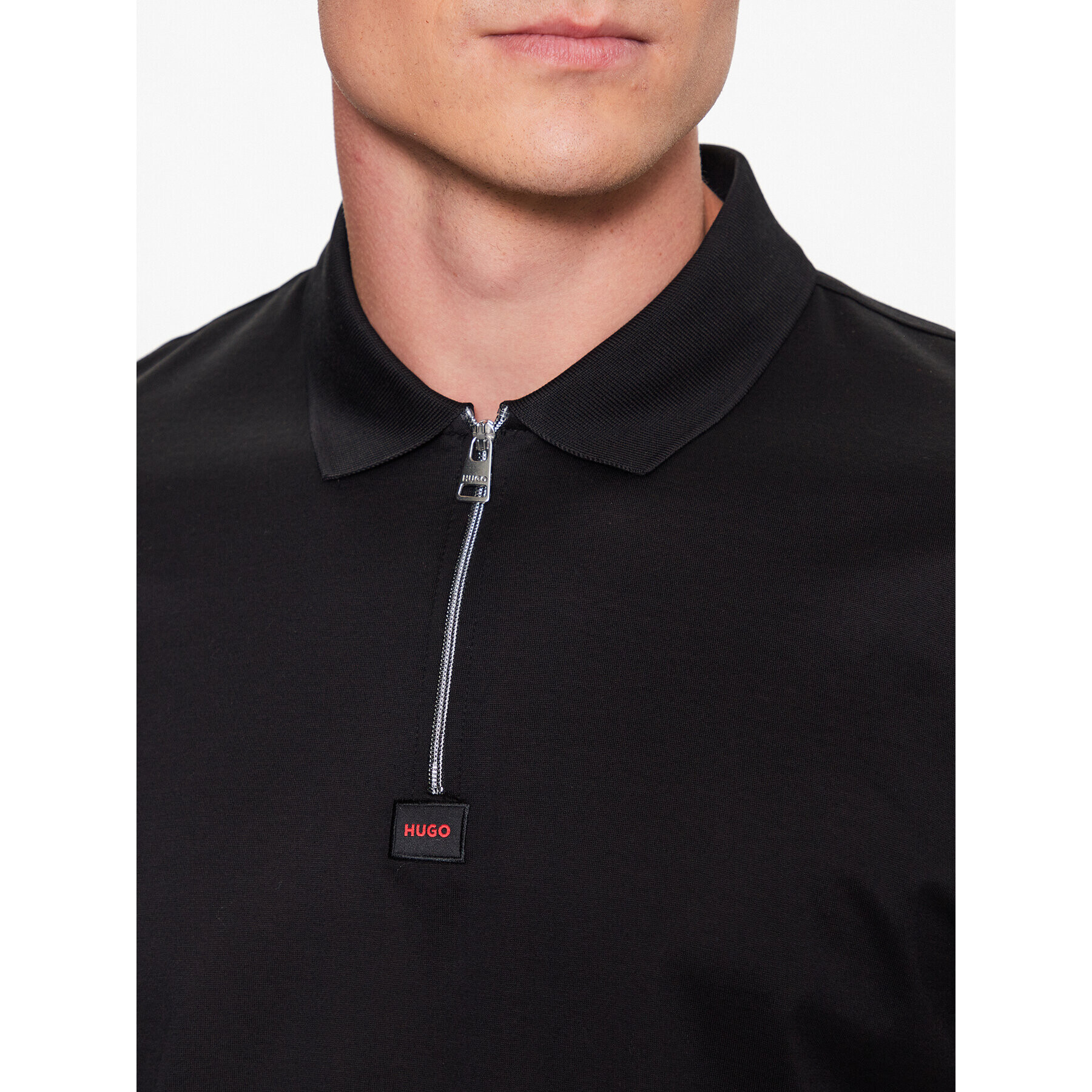 Hugo Tricou polo Deresom223 50473789 Negru Regular Fit - Pled.ro