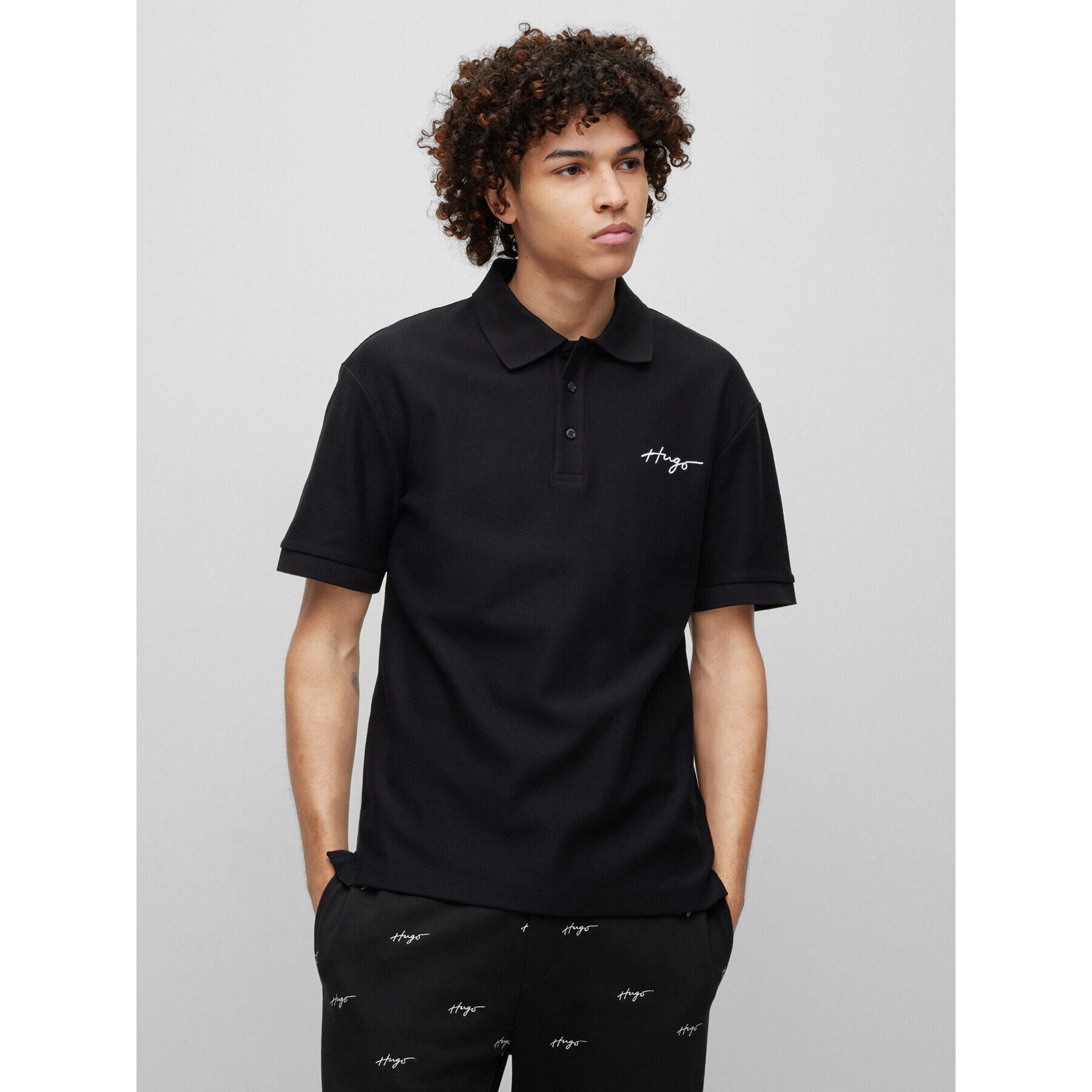 Hugo Tricou polo 50488854 Negru Regular Fit - Pled.ro