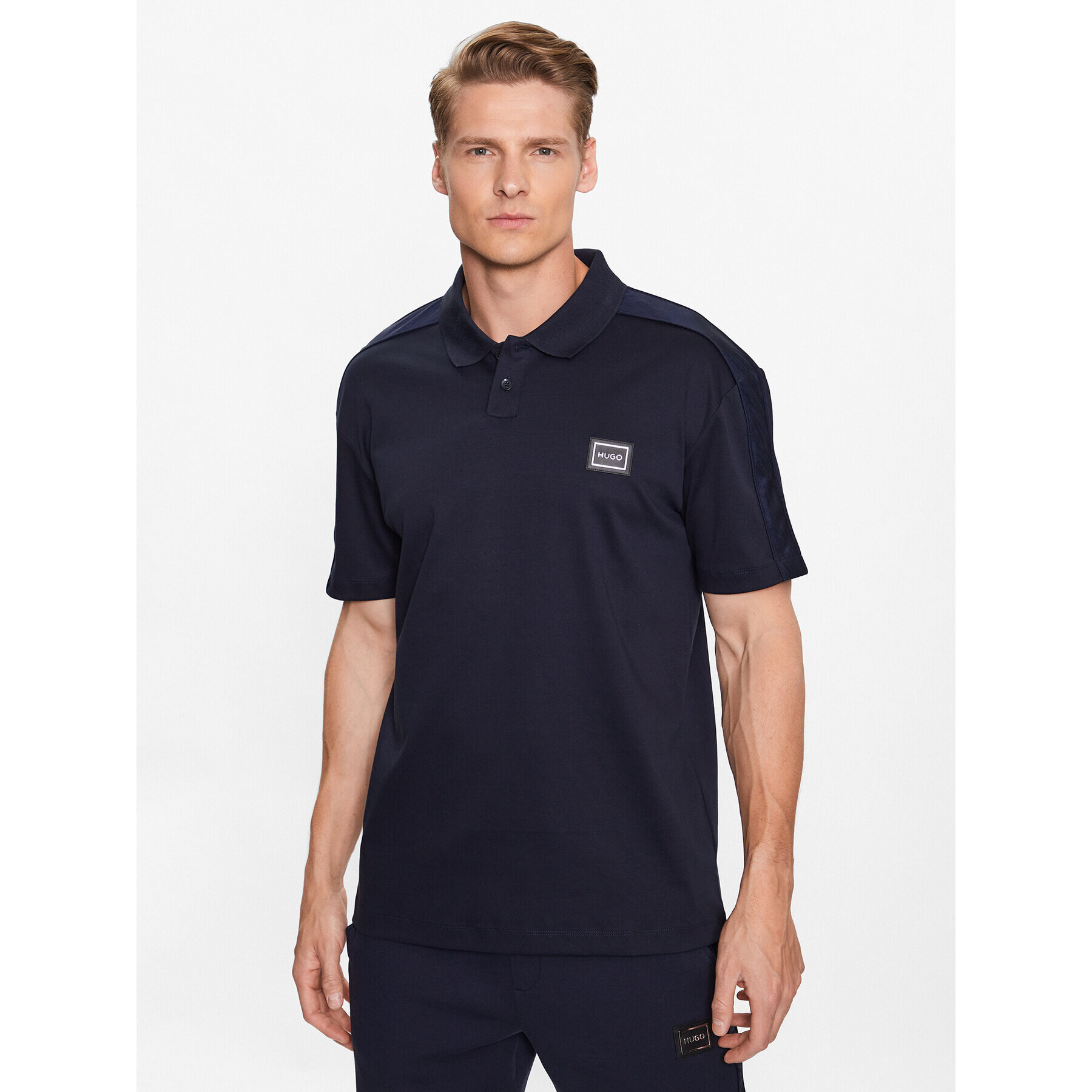 Hugo Tricou polo 50488903 Bleumarin Regular Fit - Pled.ro