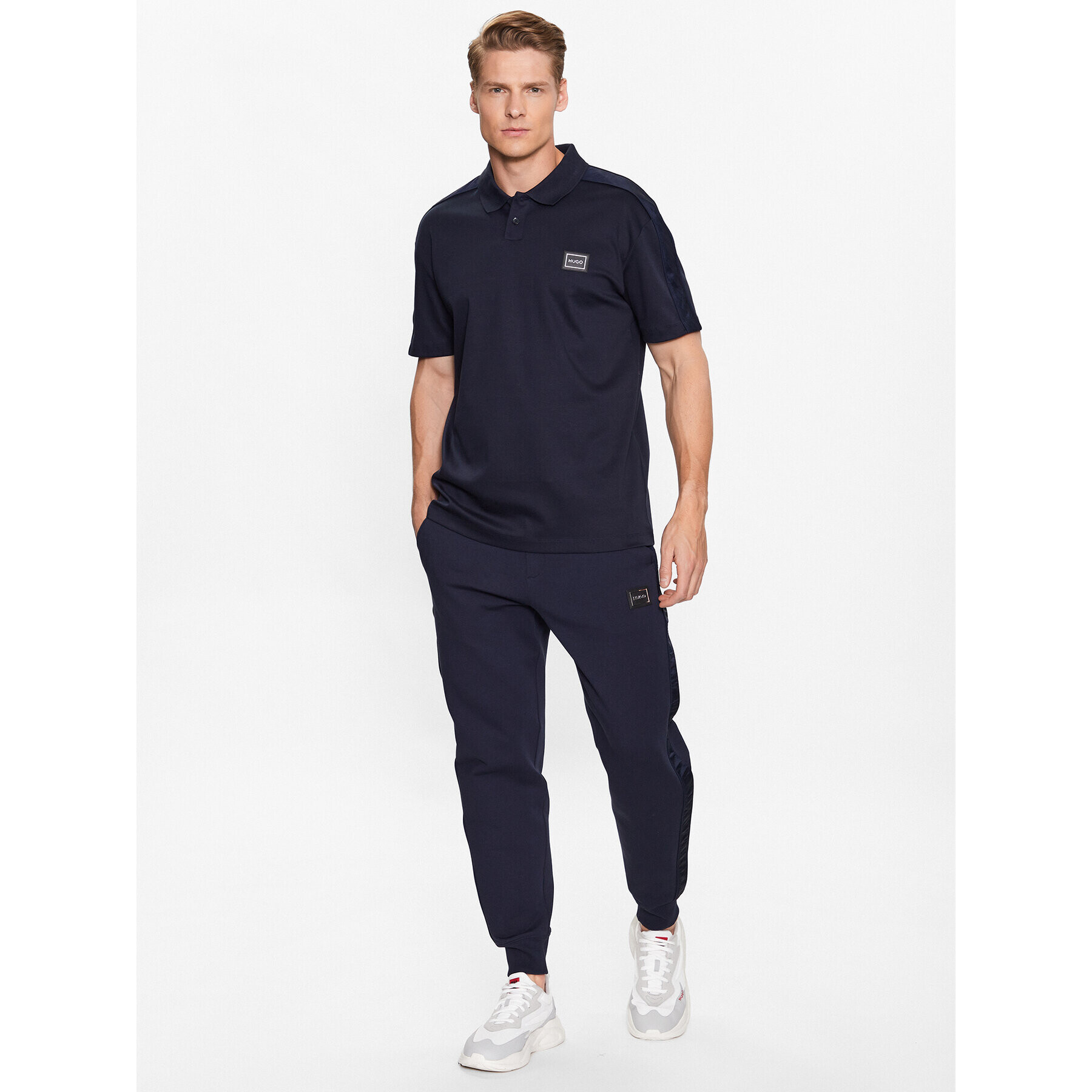 Hugo Tricou polo 50488903 Bleumarin Regular Fit - Pled.ro