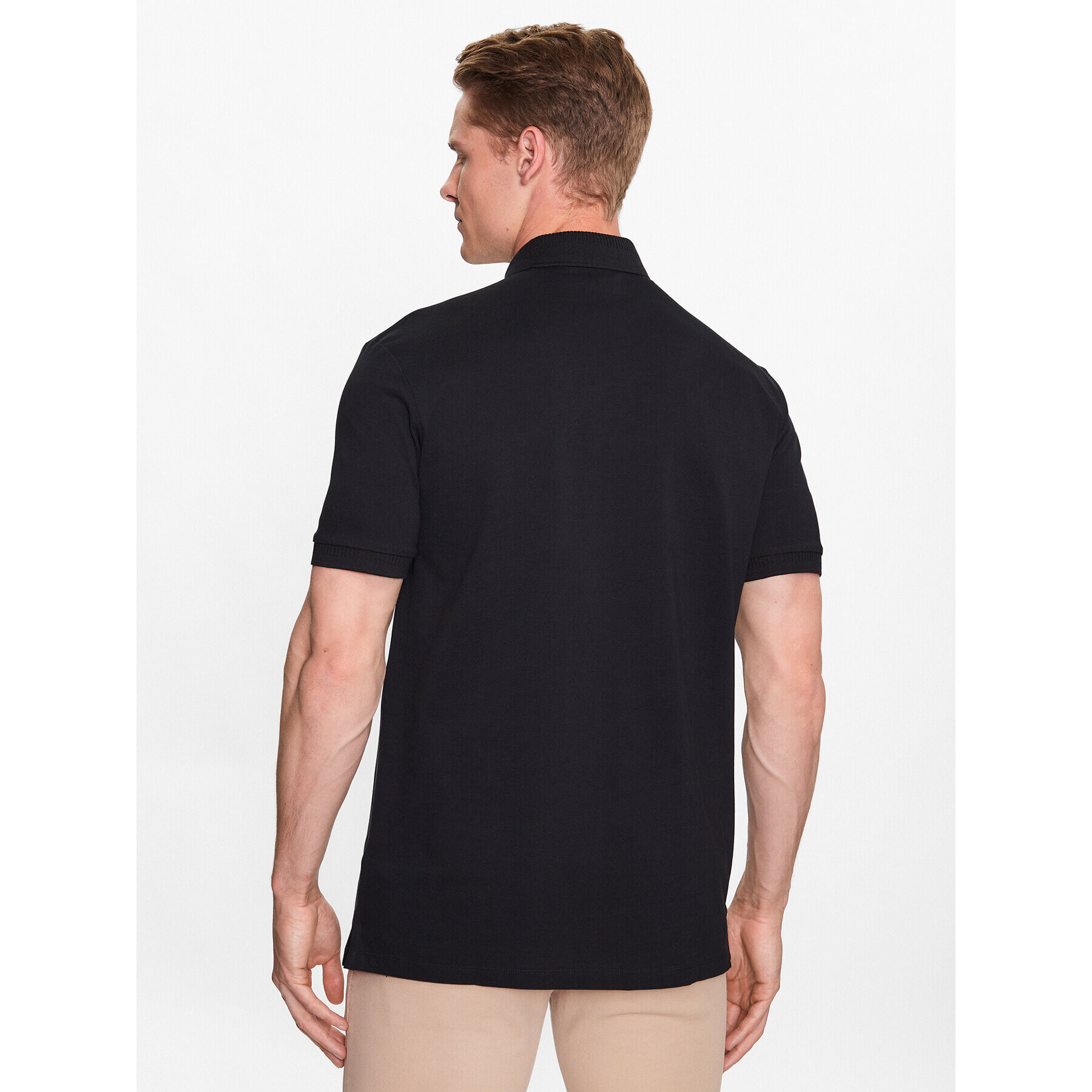 Hugo Tricou polo 50490770 Negru Slim Fit - Pled.ro