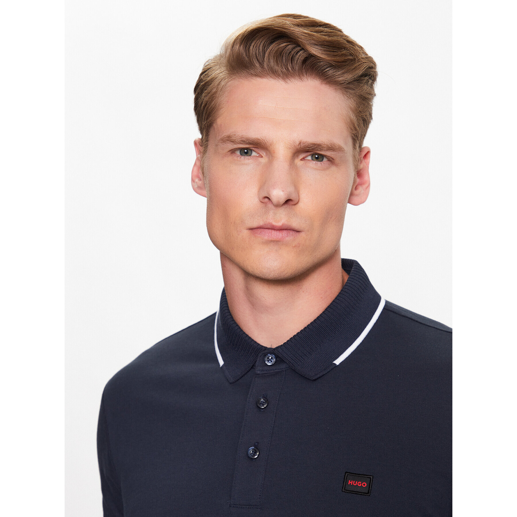 Hugo Tricou polo 50490775 Bleumarin Slim Fit - Pled.ro