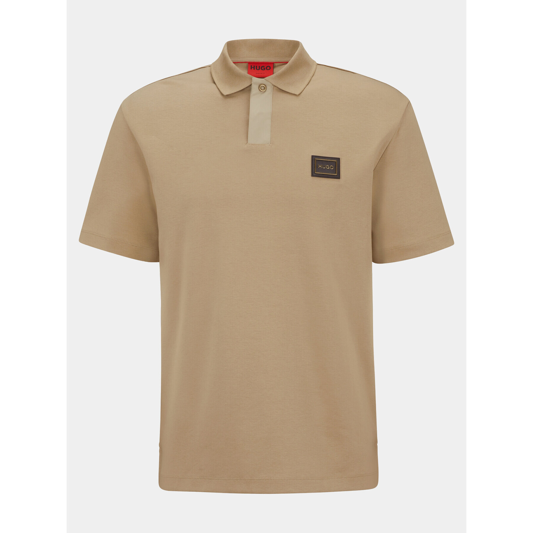 Hugo Tricou polo Dagros 50493036 Bej Regular Fit - Pled.ro