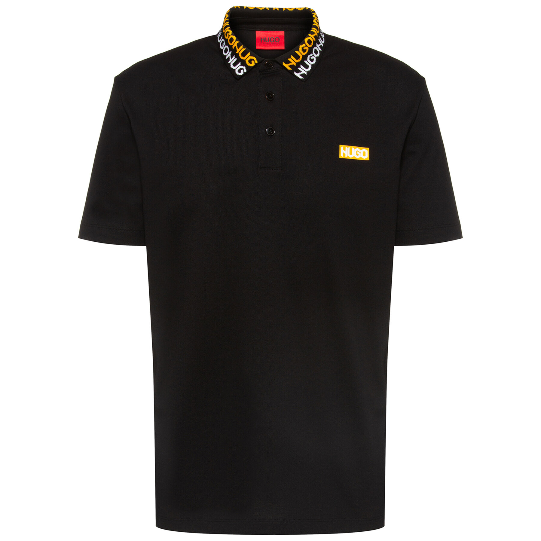 Hugo Tricou polo Damago 50448861 Negru Regular Fit - Pled.ro