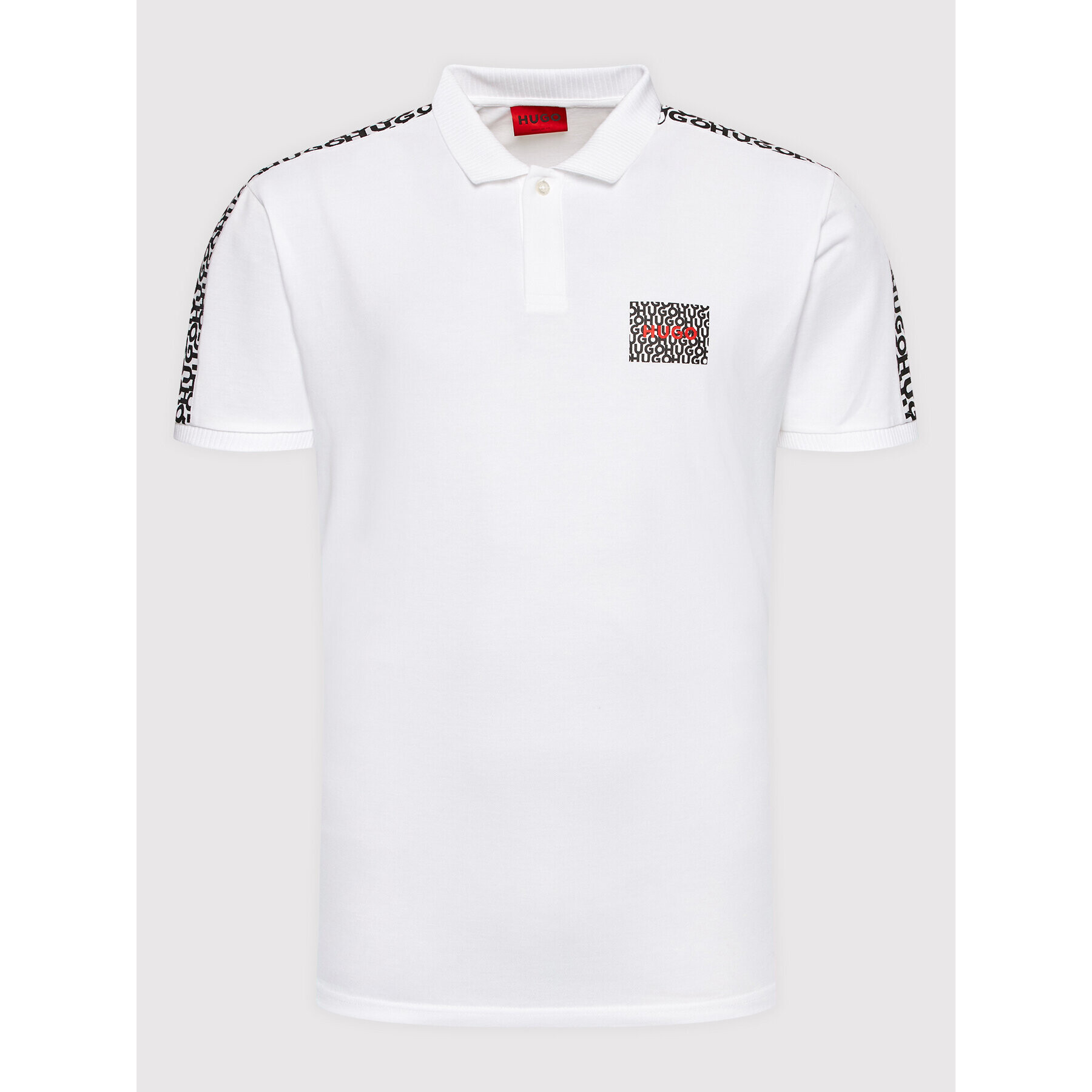 Hugo Tricou polo Daplin 50471638 Alb Regular Fit - Pled.ro