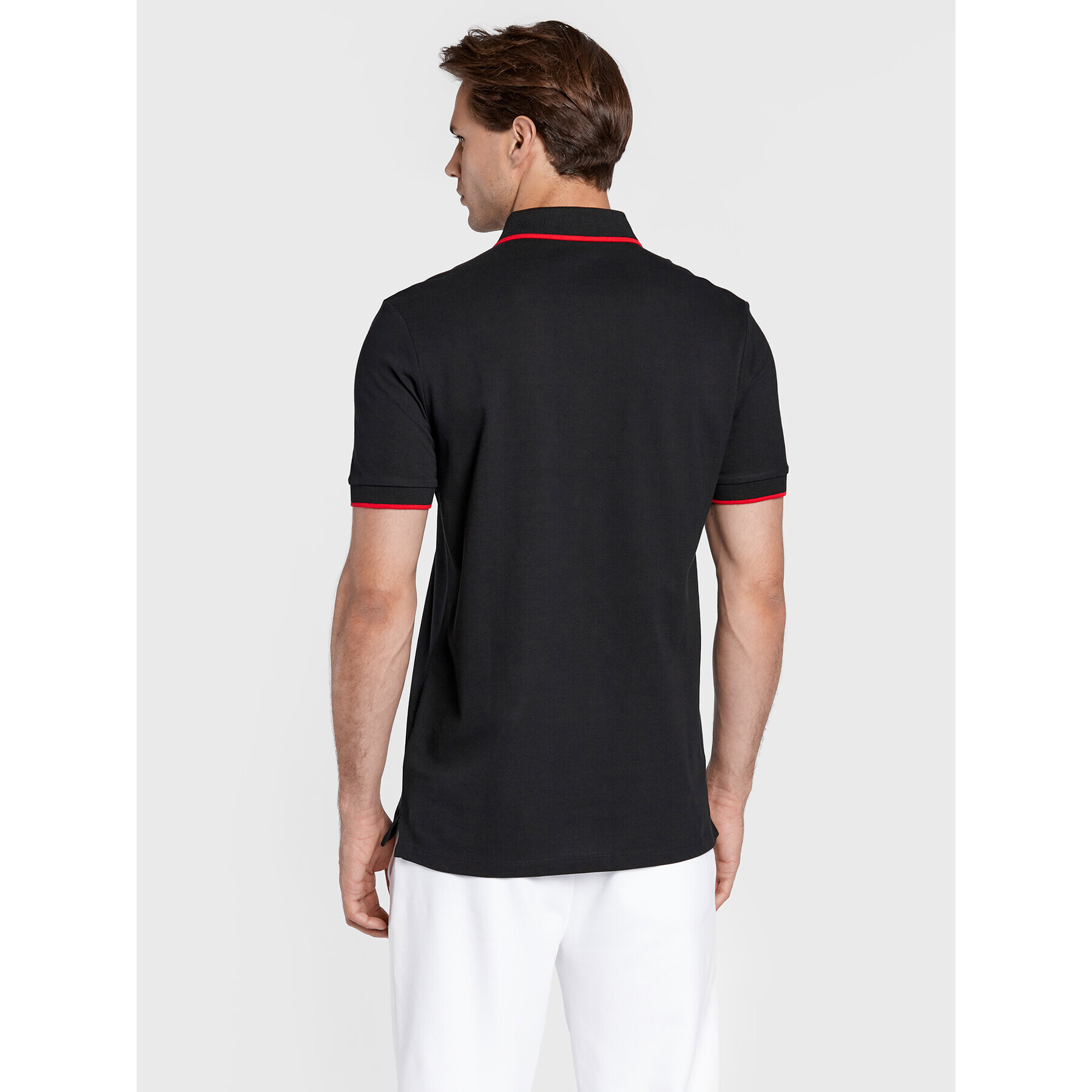 Hugo Tricou polo Deresino 50467384 Negru Slim Fit - Pled.ro