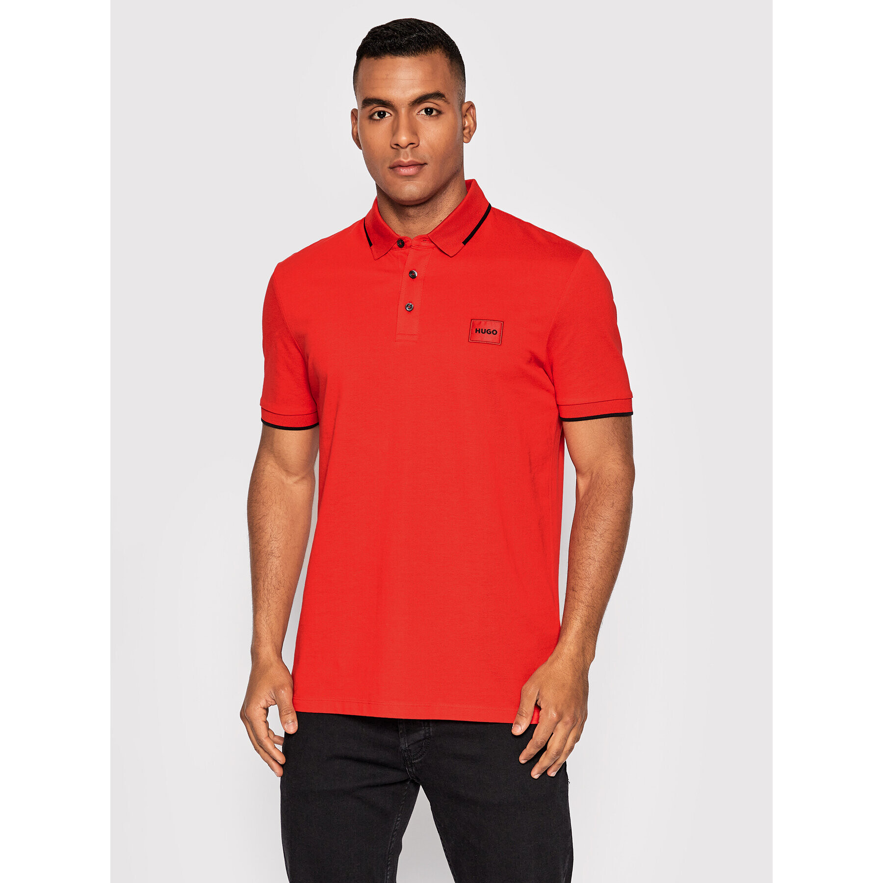 Hugo Tricou polo Deresino 50467384 Roșu Slim Fit - Pled.ro