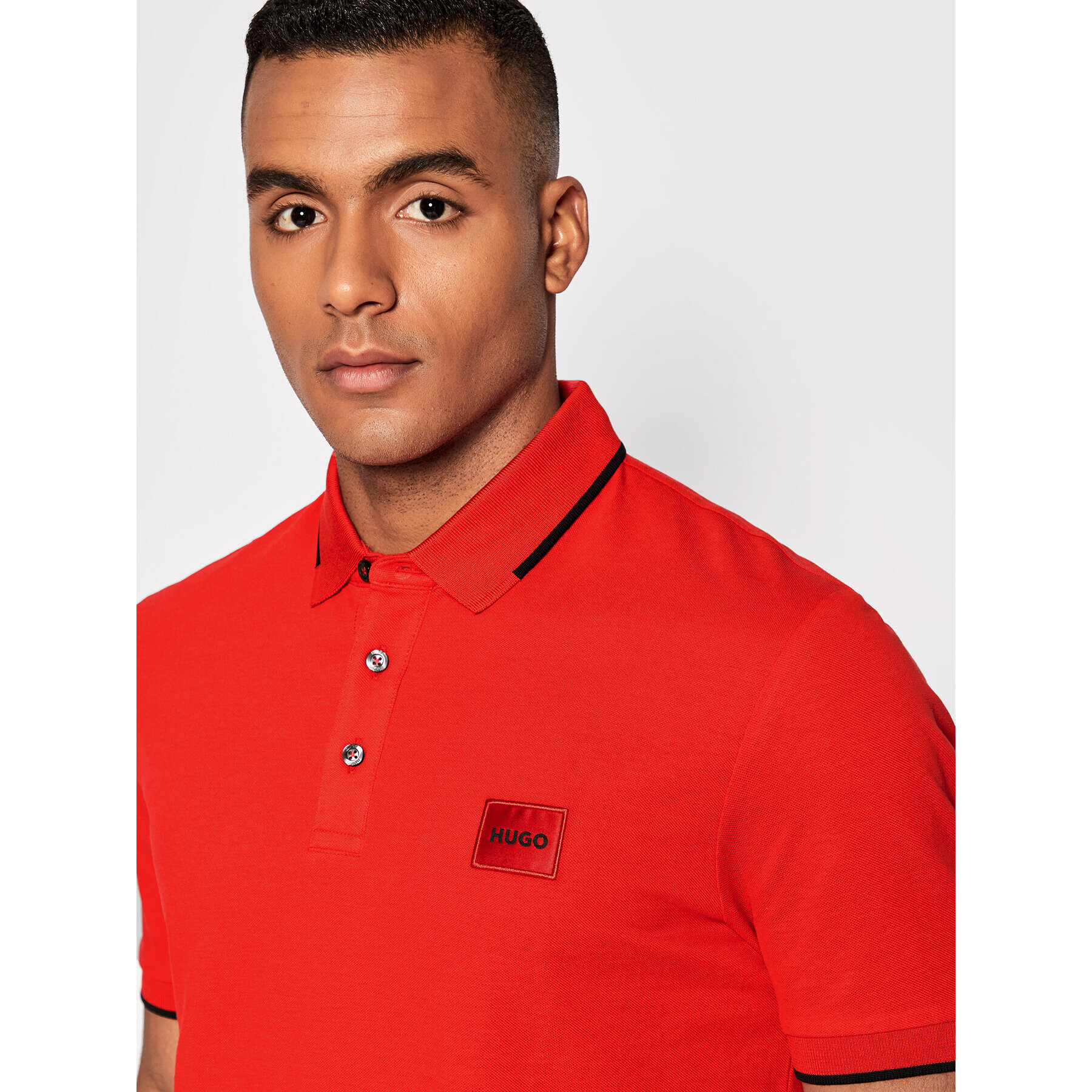 Hugo Tricou polo Deresino 50467384 Roșu Slim Fit - Pled.ro