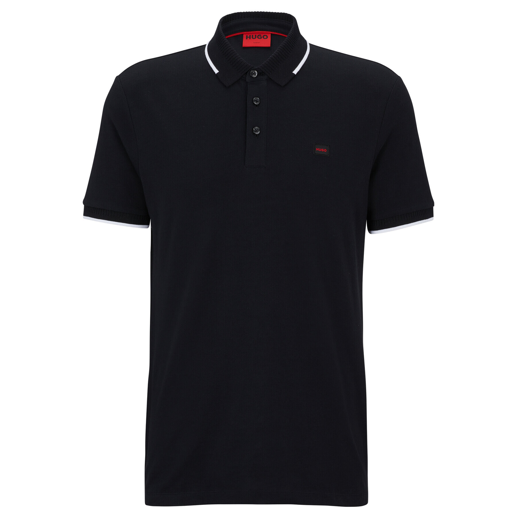 Hugo Tricou polo Deresino232 50490775 Negru Slim Fit - Pled.ro