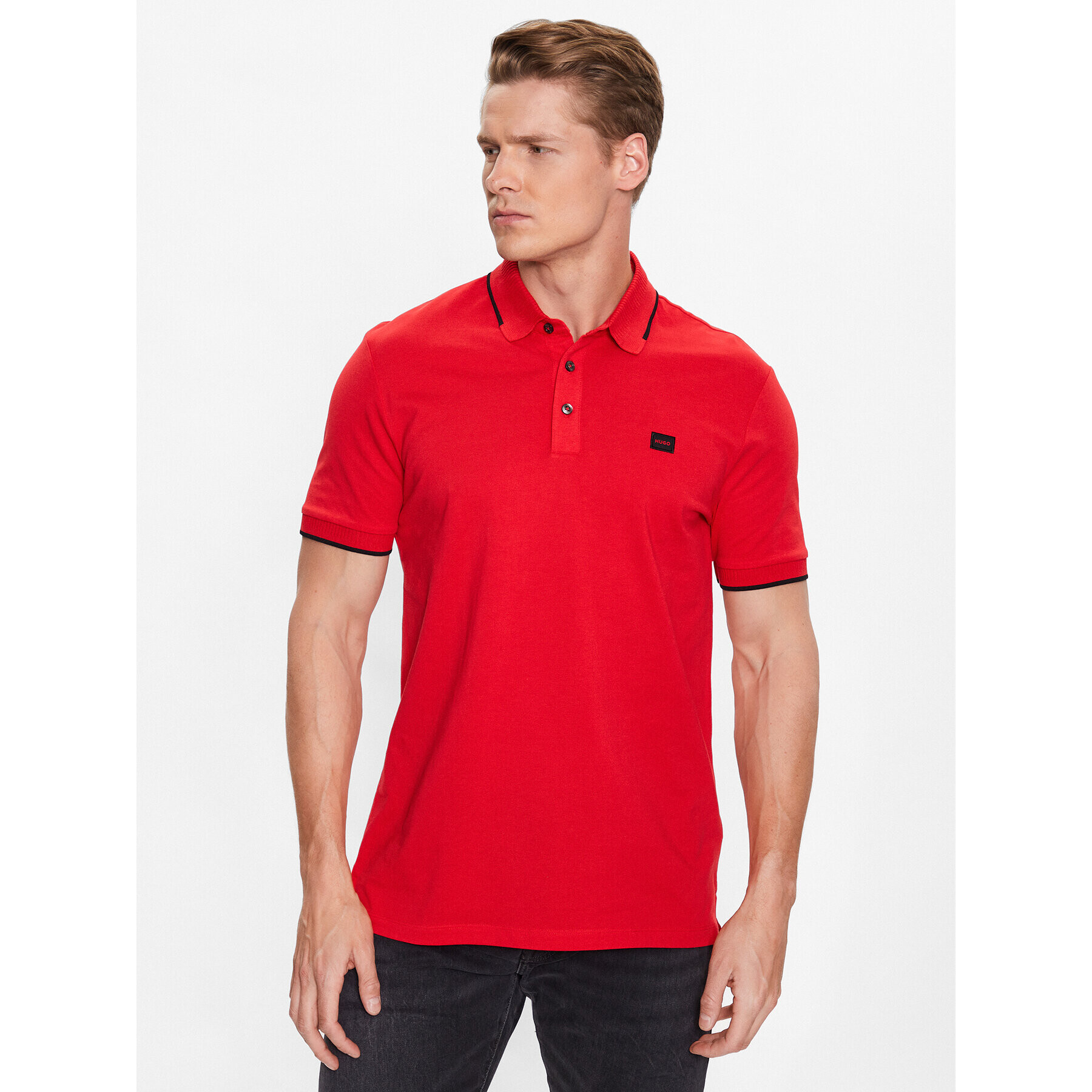 Hugo Tricou polo Deresino232 50490775 Roșu Slim Fit - Pled.ro