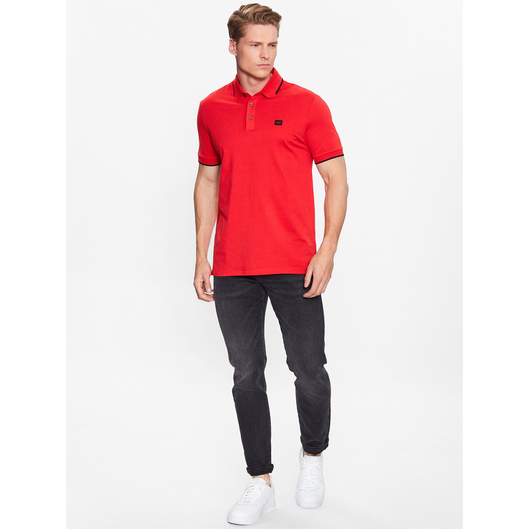 Hugo Tricou polo Deresino232 50490775 Roșu Slim Fit - Pled.ro